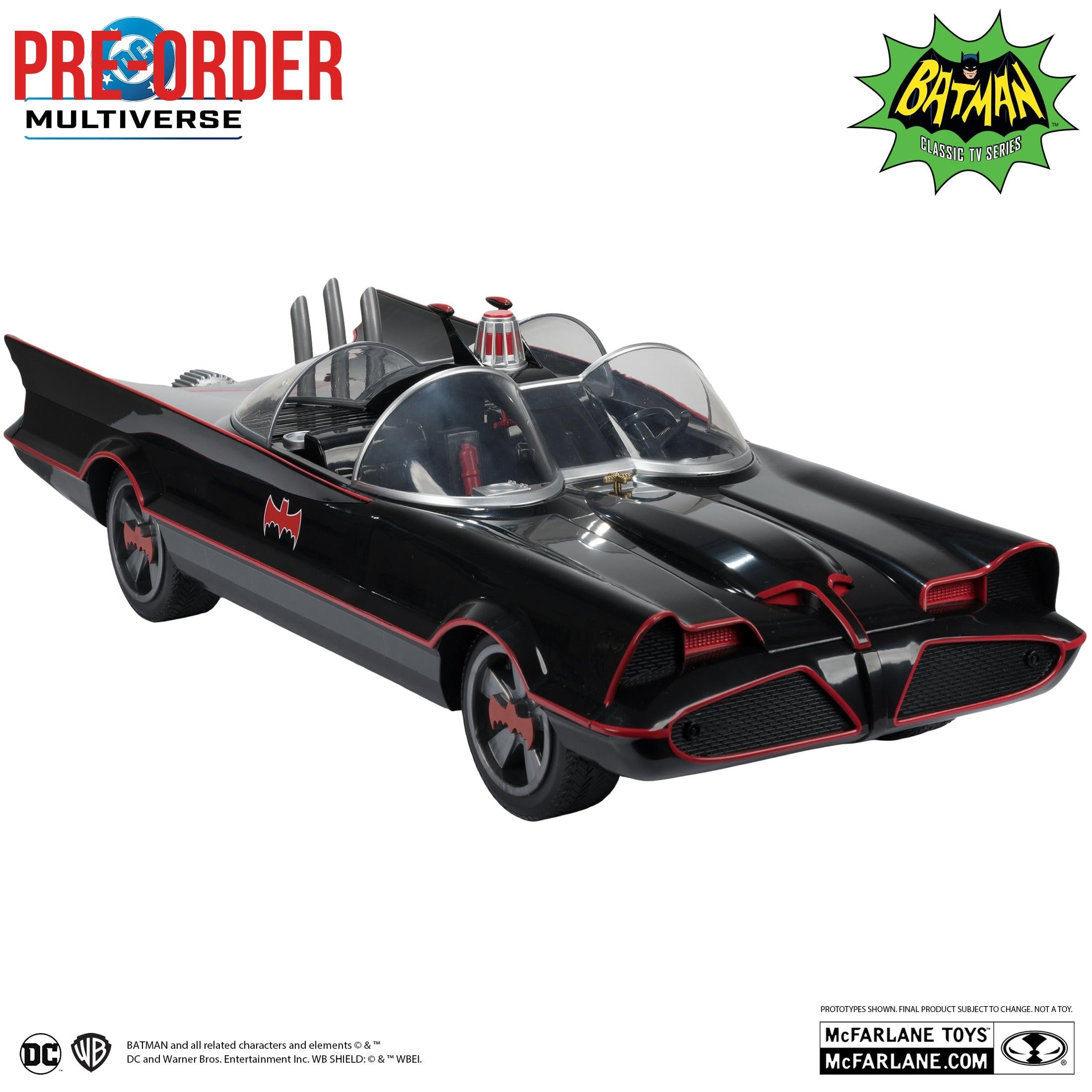 DC Multiverse: Batman - Batmobile (1966 Classic TV Series)