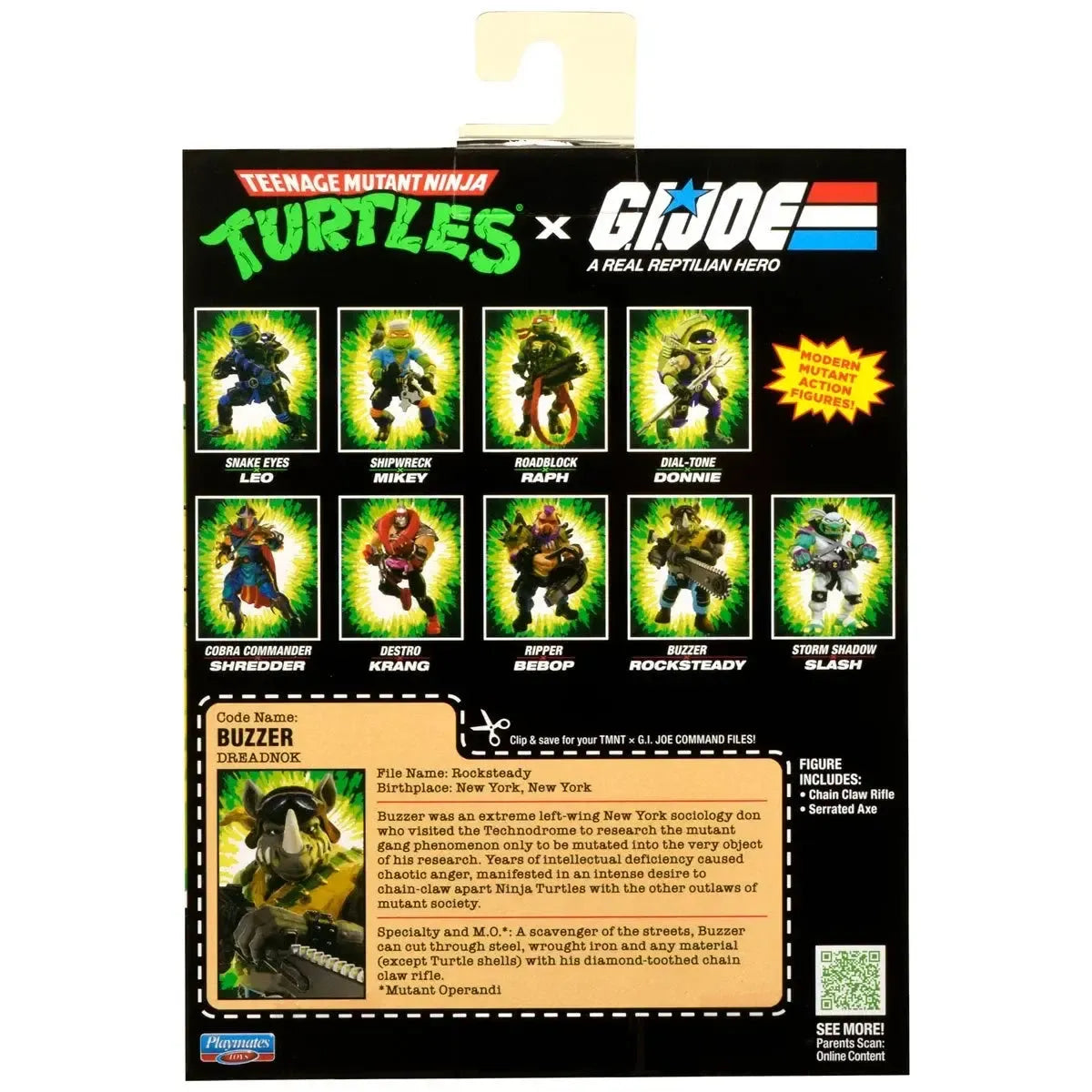 Teenage Mutant Ninja Turtles x G.I. Joe Bebop x Ripper & Rocksteady x Buzzer - 2er-Bundle