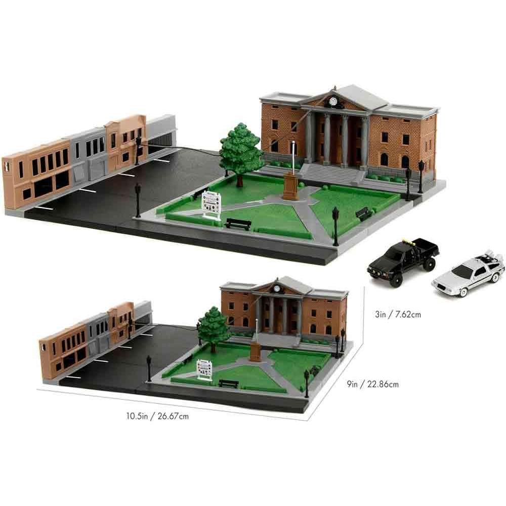 Back To The Future: Clock Tower Diorama Nano Scene-Modellautos-Jada Toys-Mighty Underground