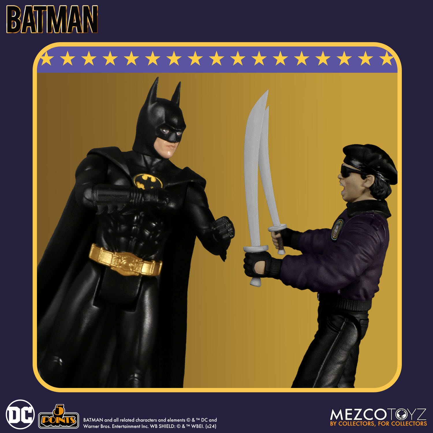 Batman 1989: 5 Points - Batman, Joker, Joker Goon - 3er Bundle-Actionfiguren-Mezco Toys-Mighty Underground