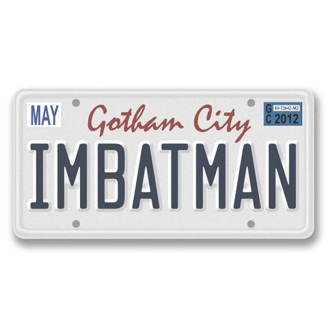 Batman: I'm Batman License Plate - Sticker-Sticker-Mighty Underground-Mighty Underground