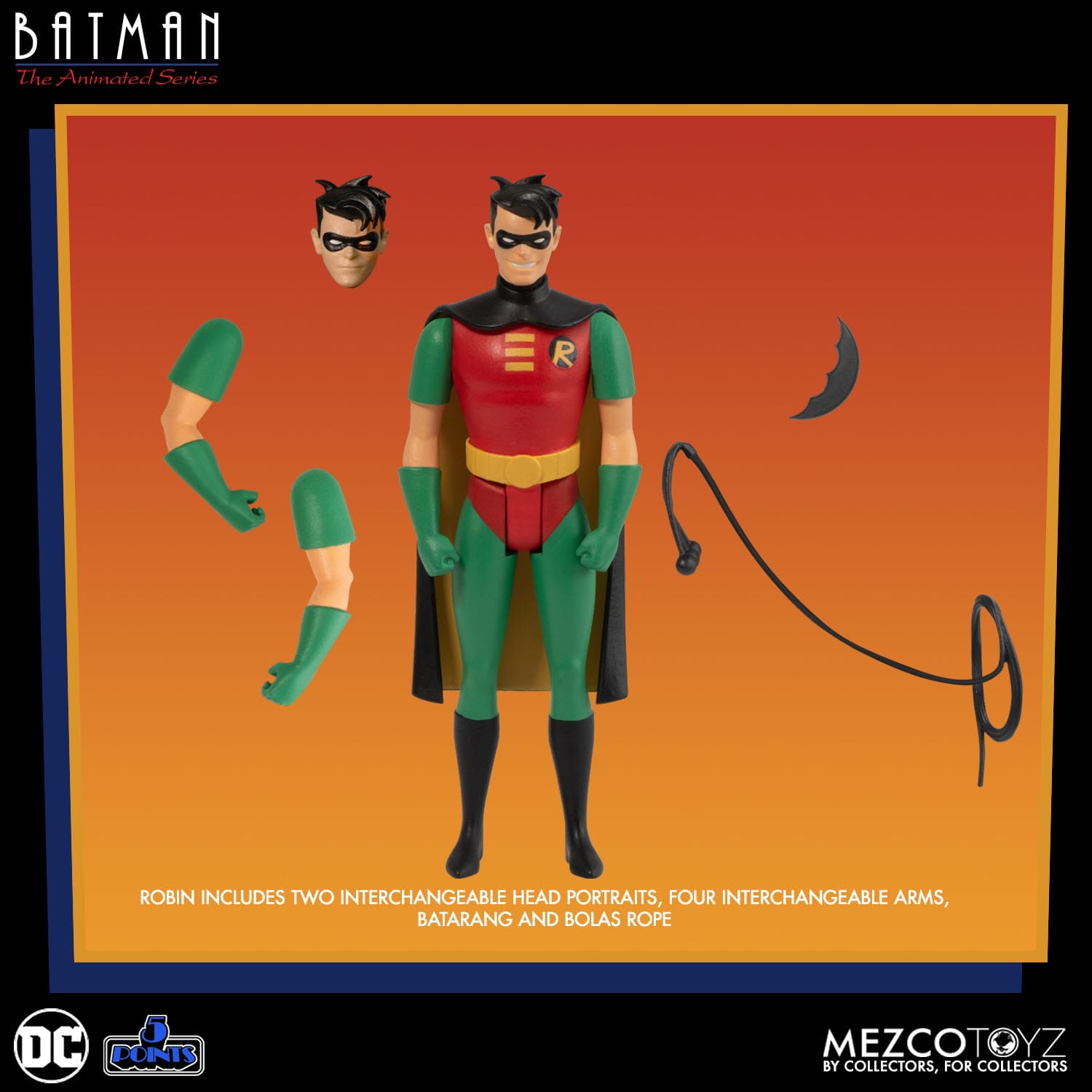 Batman The Animated Series: 5 Points 4-Set Wave-Actionfiguren-Mezco Toys-Mighty Underground