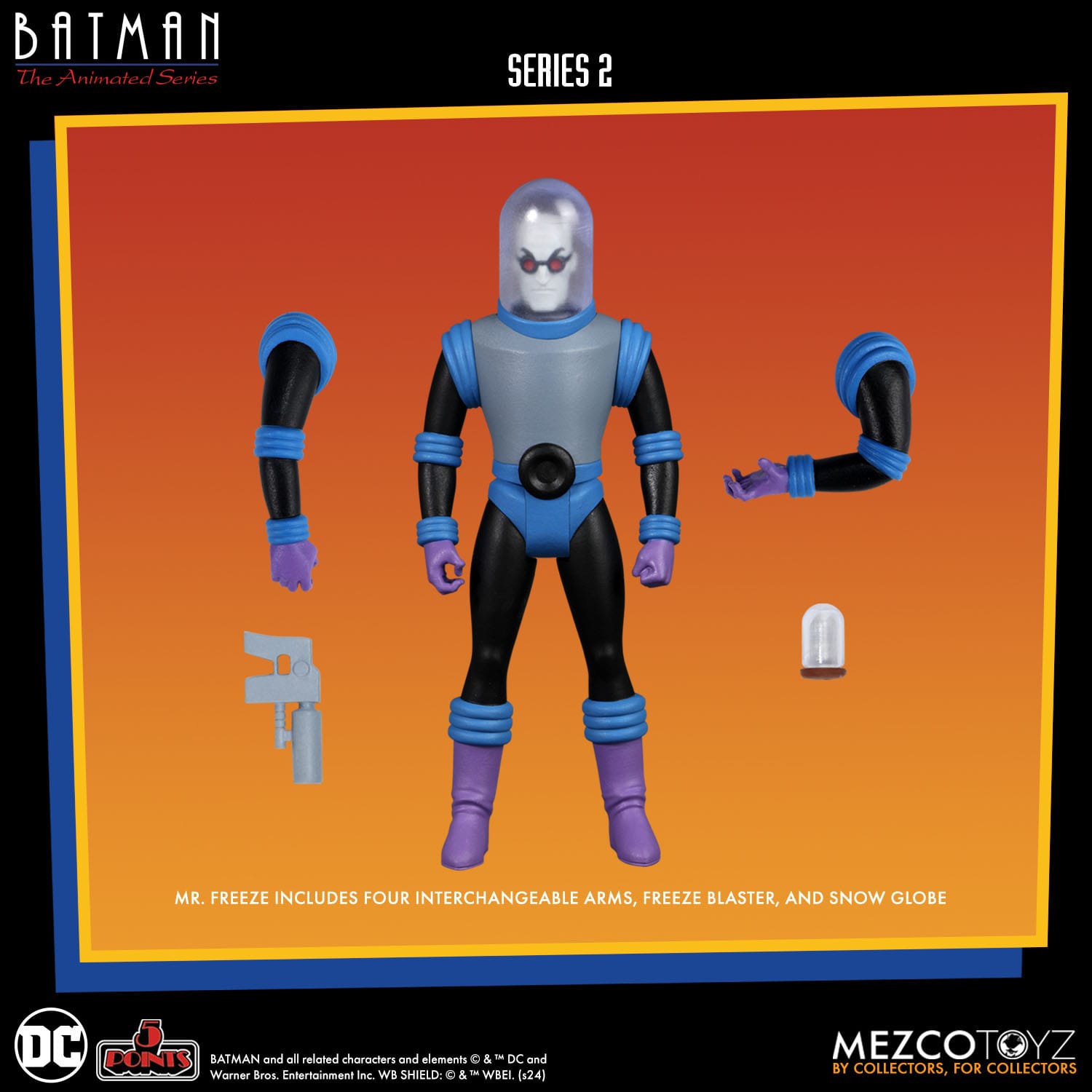 Batman The Animated Series: 5 Points Series 2 - 4-Set-Actionfiguren-Mezco Toys-Mighty Underground