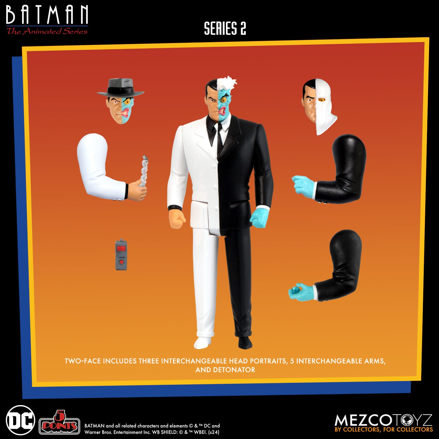 Batman The Animated Series: 5 Points Series 2 - 4-Set-Actionfiguren-Mezco Toys-Mighty Underground