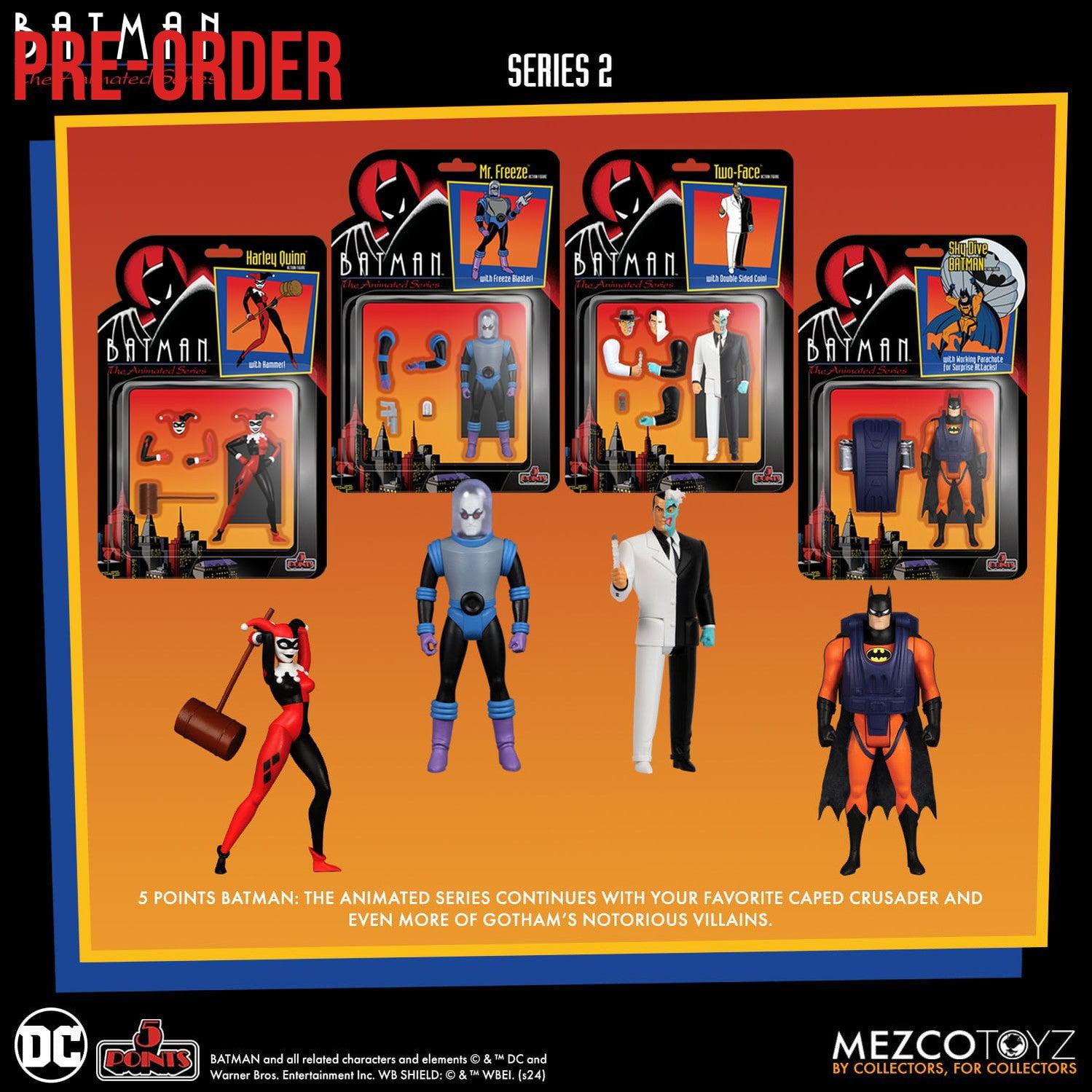 Batman The Animated Series: 5 Points Series 2 - 4-Set-Actionfiguren-Mezco Toys-Mighty Underground