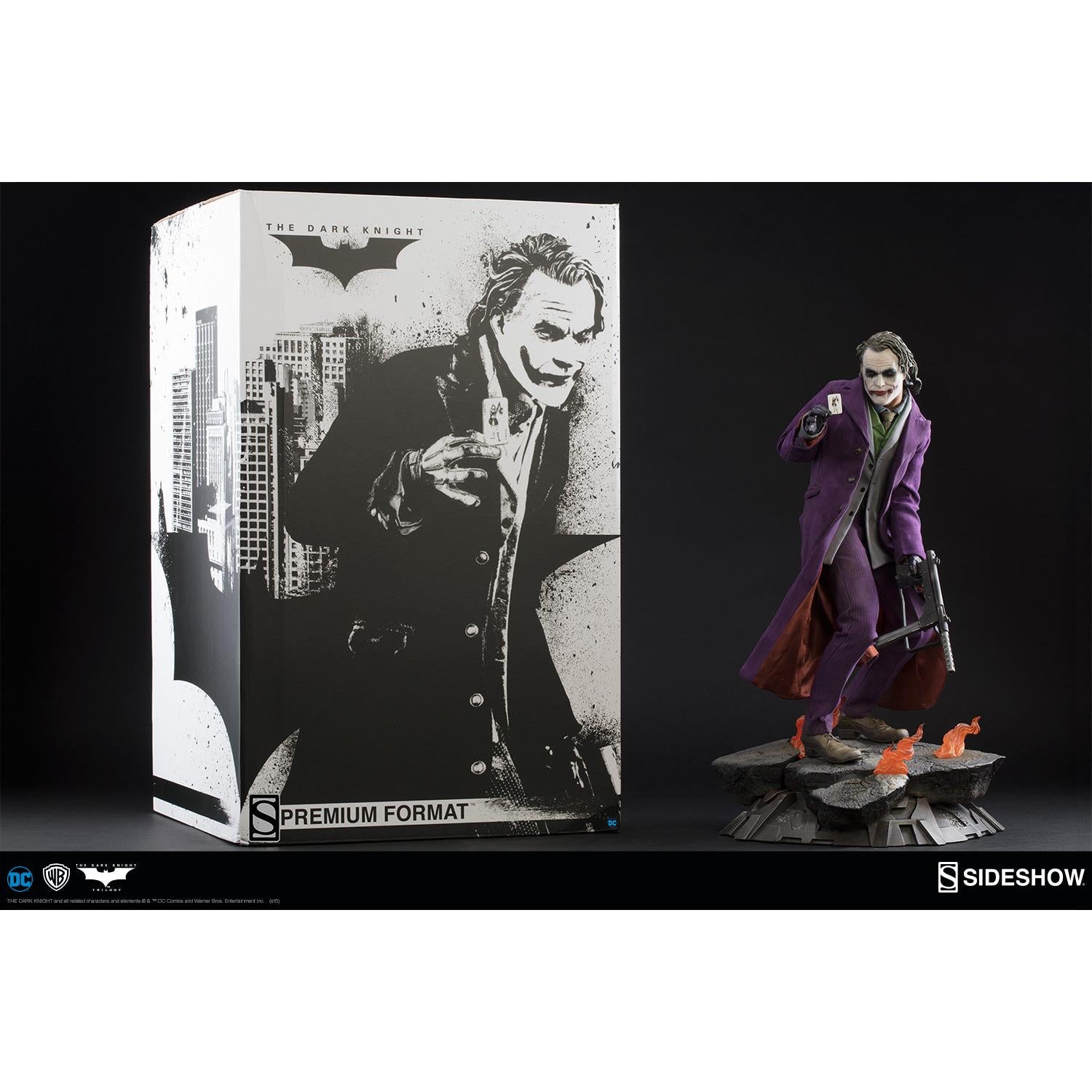 Batman The Dark Knight: The Joker - Premium Format Statue-Statue-Sideshow-Mighty Underground