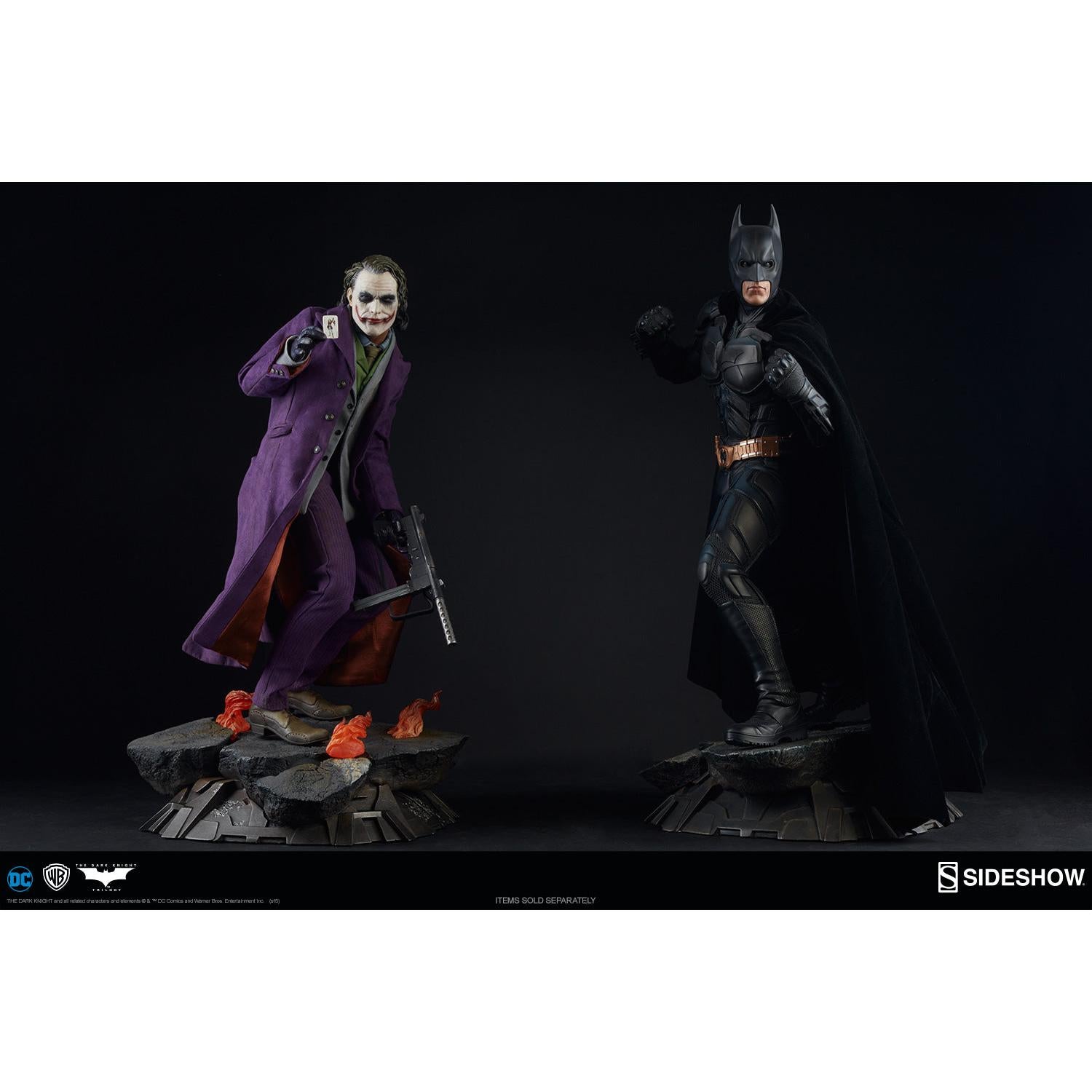 Batman The Dark Knight: The Joker - Premium Format Statue-Statue-Sideshow-Mighty Underground