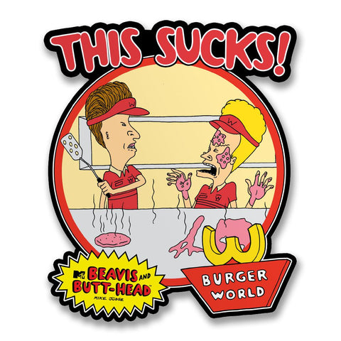 Beavis and Butt-Head: This Sucks! - Sticker-Sticker-Mighty Underground-Mighty Underground