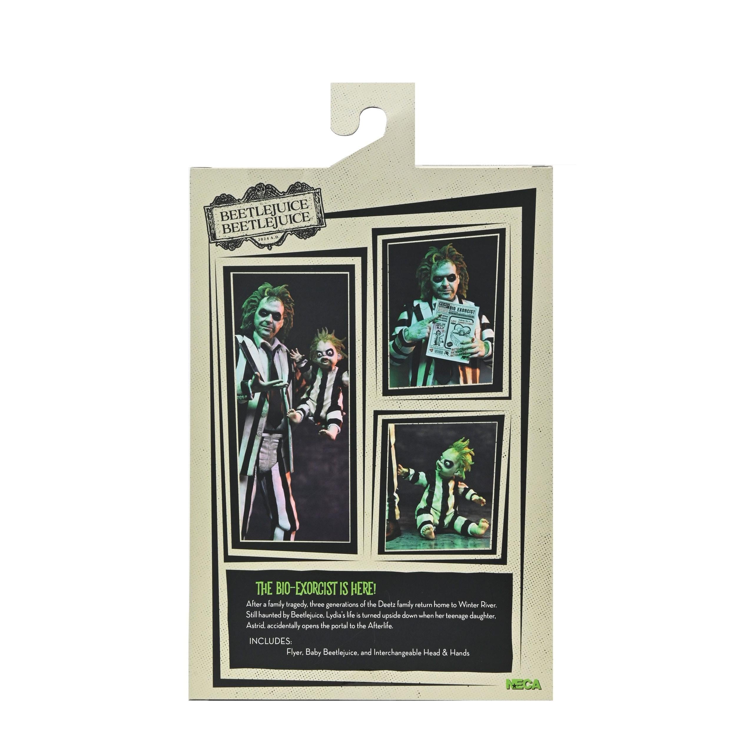 Beetlejuice (1988): Ultimate Beetlejuice: "Striped Suit"-Actionfiguren-NECA-Mighty Underground