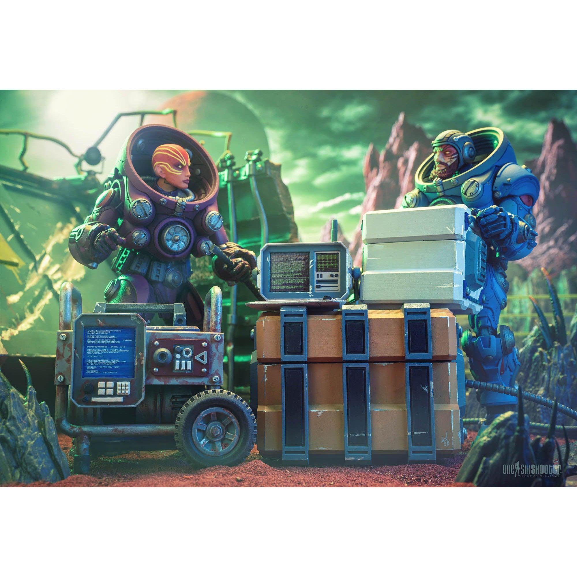 Cosmic Legions: Campside Cargo & Communications Collection-Actionfiguren-Four Horsemen Toy Design-Mighty Underground