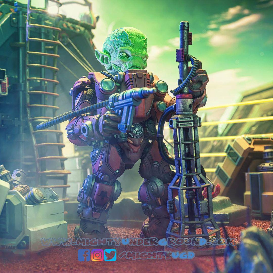 Cosmic Legions: OxKrewe, Book One - Thraxxon ALL-IN-Actionfiguren-Four Horsemen Toy Design-Mighty Underground