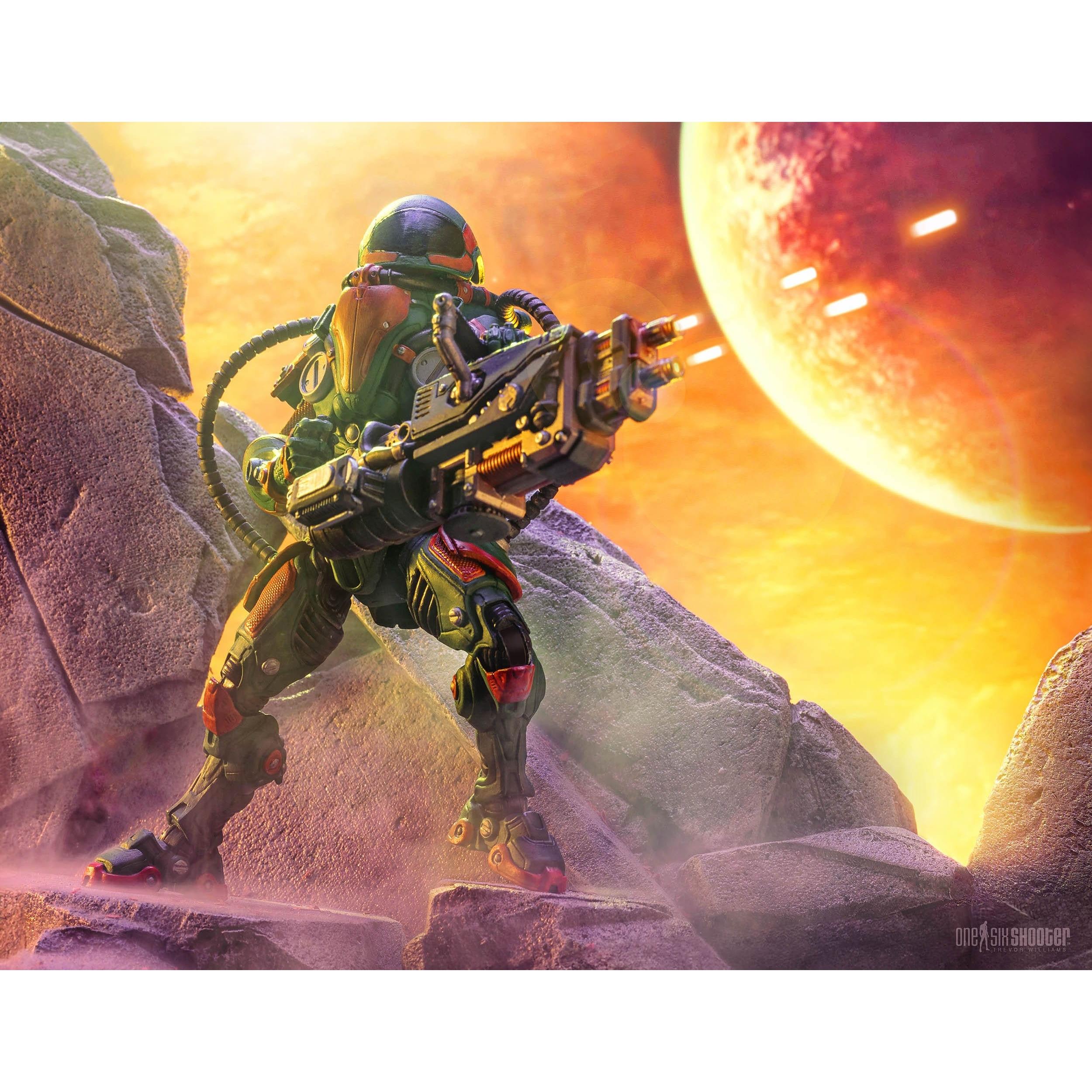 Cosmic Legions: T.U.5.C.C. Heavy Gunner-Actionfiguren-Four Horsemen Toy Design-Mighty Underground