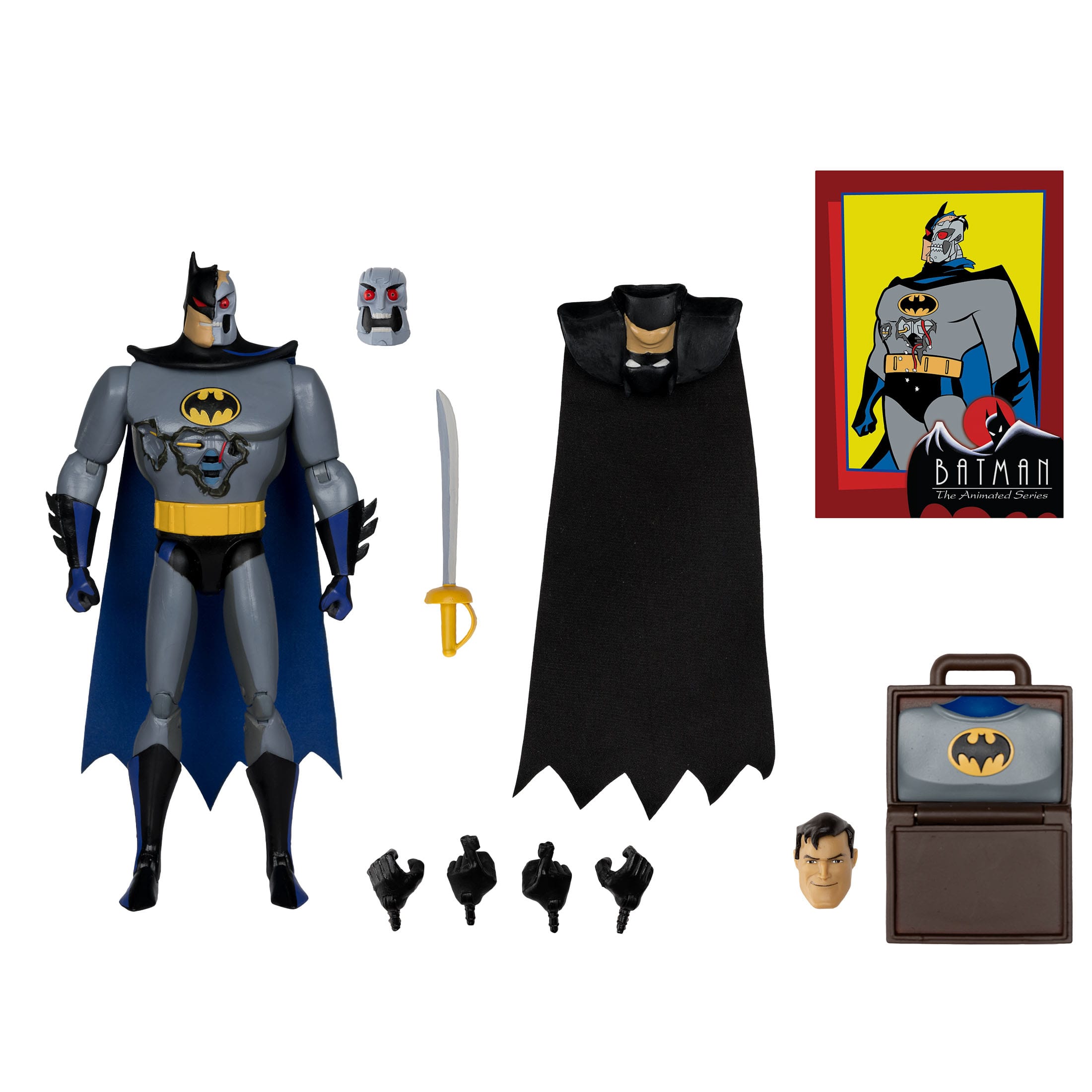 DC: Batman The Animated Series - 4 Figuren + Bruce Wayne BAF-Set-Actionfiguren-McFarlane Toys-Mighty Underground