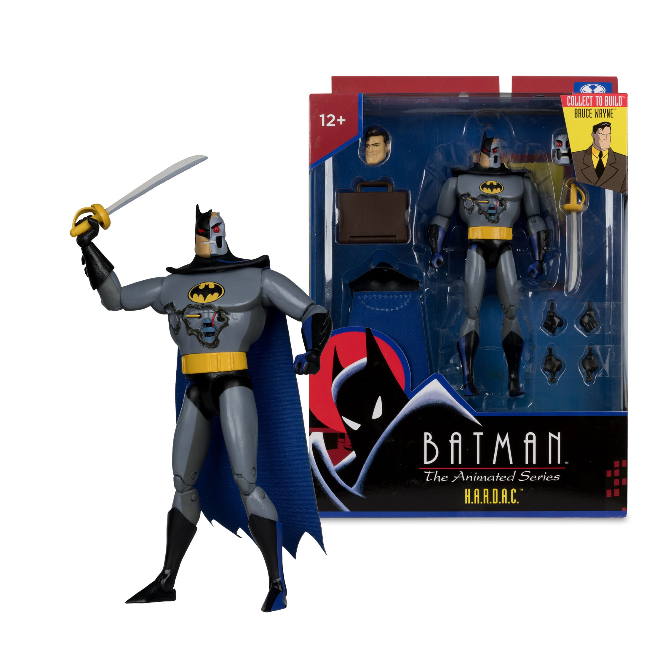 DC: Batman The Animated Series - 4 Figuren + Bruce Wayne BAF-Set-Actionfiguren-McFarlane Toys-Mighty Underground