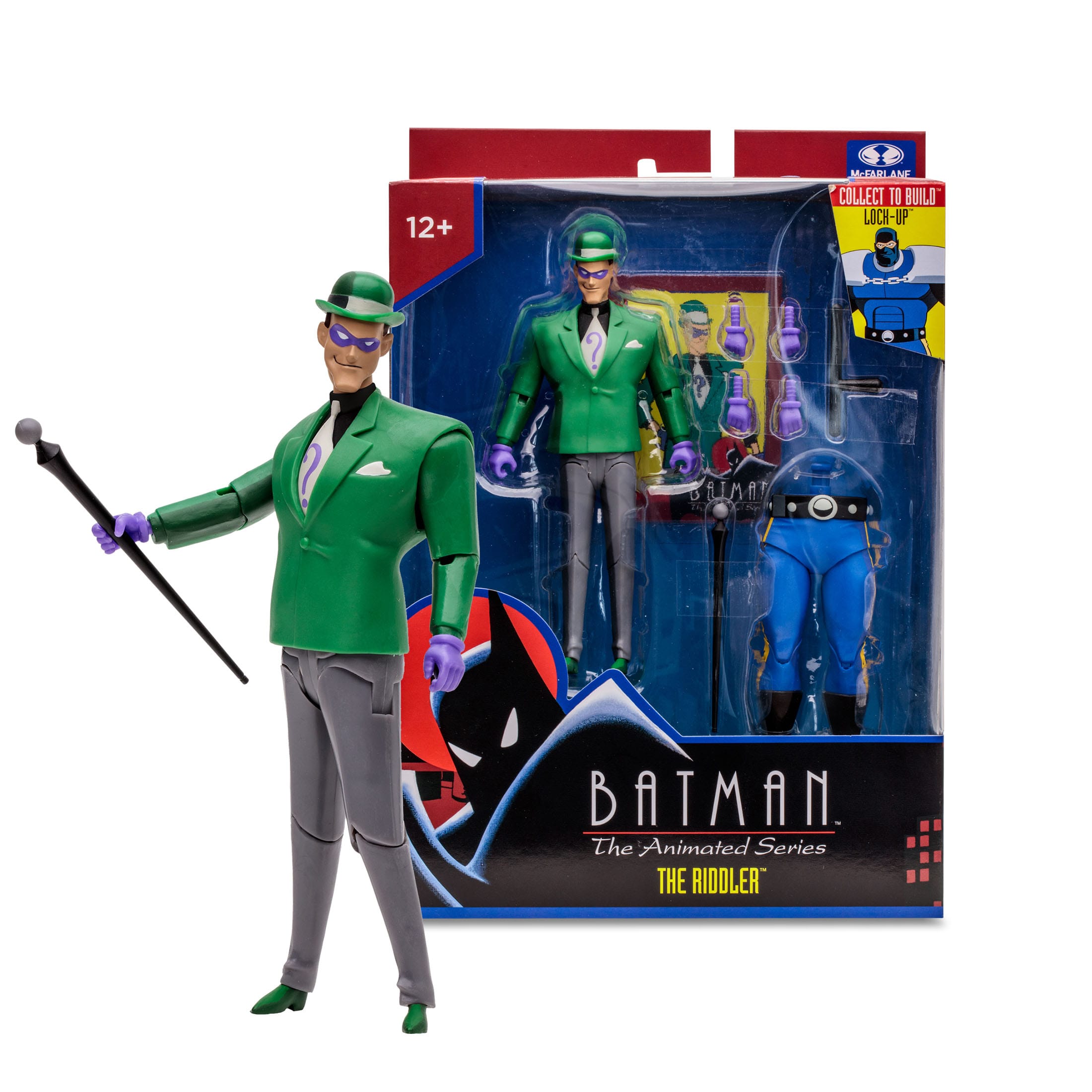 DC: Batman The Animated Series - 4 Figuren + Lock-Up BAF-Set-Actionfiguren-McFarlane Toys-Mighty Underground