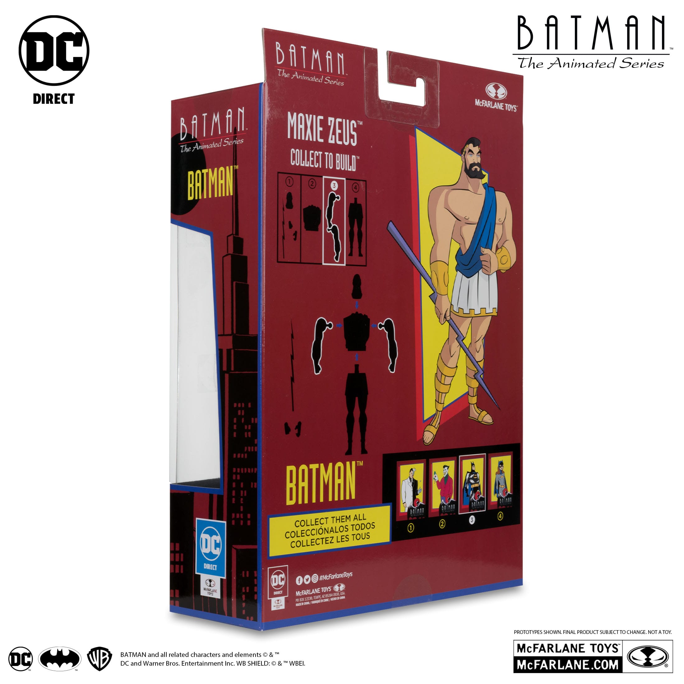 DC: Batman The Animated Series - 4 Figuren + Maxie Zeus BAF-Set-Actionfiguren-McFarlane Toys-Mighty Underground