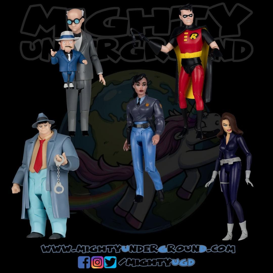 DC: Batman The Animated Series - 4 Figuren + Rene Montoya BAF-Set-Actionfiguren-McFarlane Toys-Mighty Underground