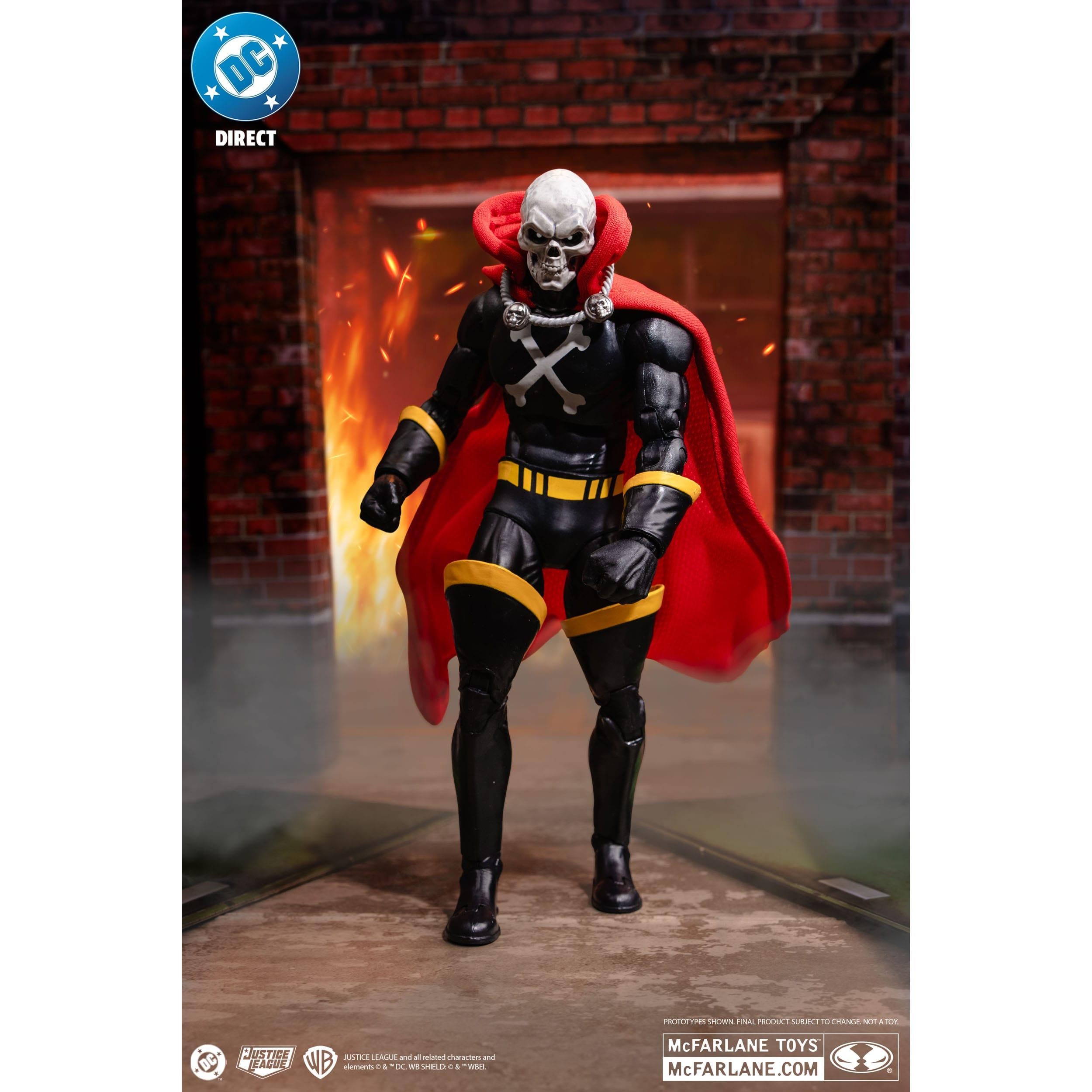 DC Direct: Mr.Bones (Infinity Inc #16) with Lithograph (Gold Label)-Actionfiguren-McFarlane Toys-Mighty Underground