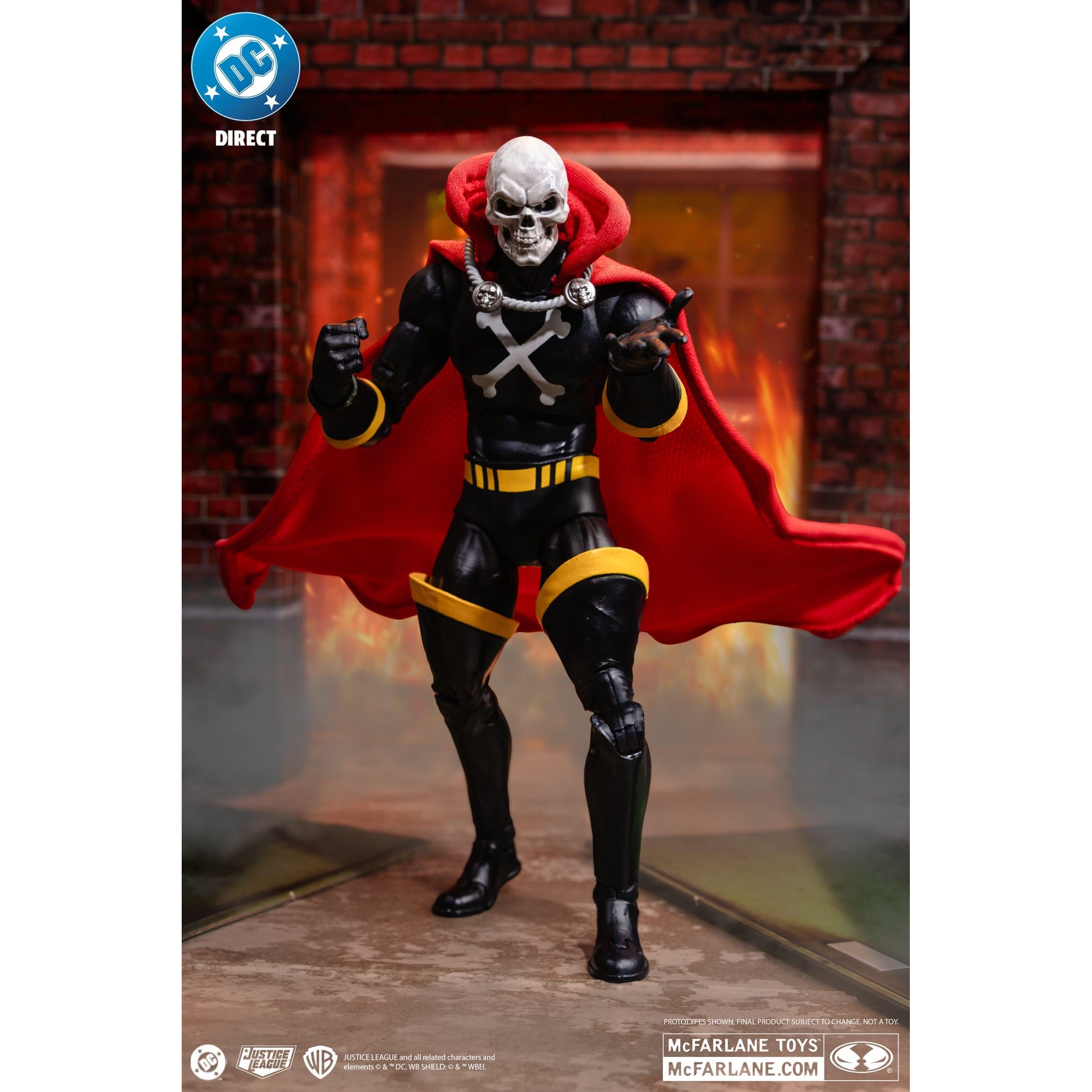DC Direct: Mr.Bones (Infinity Inc #16) with Lithograph (Gold Label)-Actionfiguren-McFarlane Toys-Mighty Underground