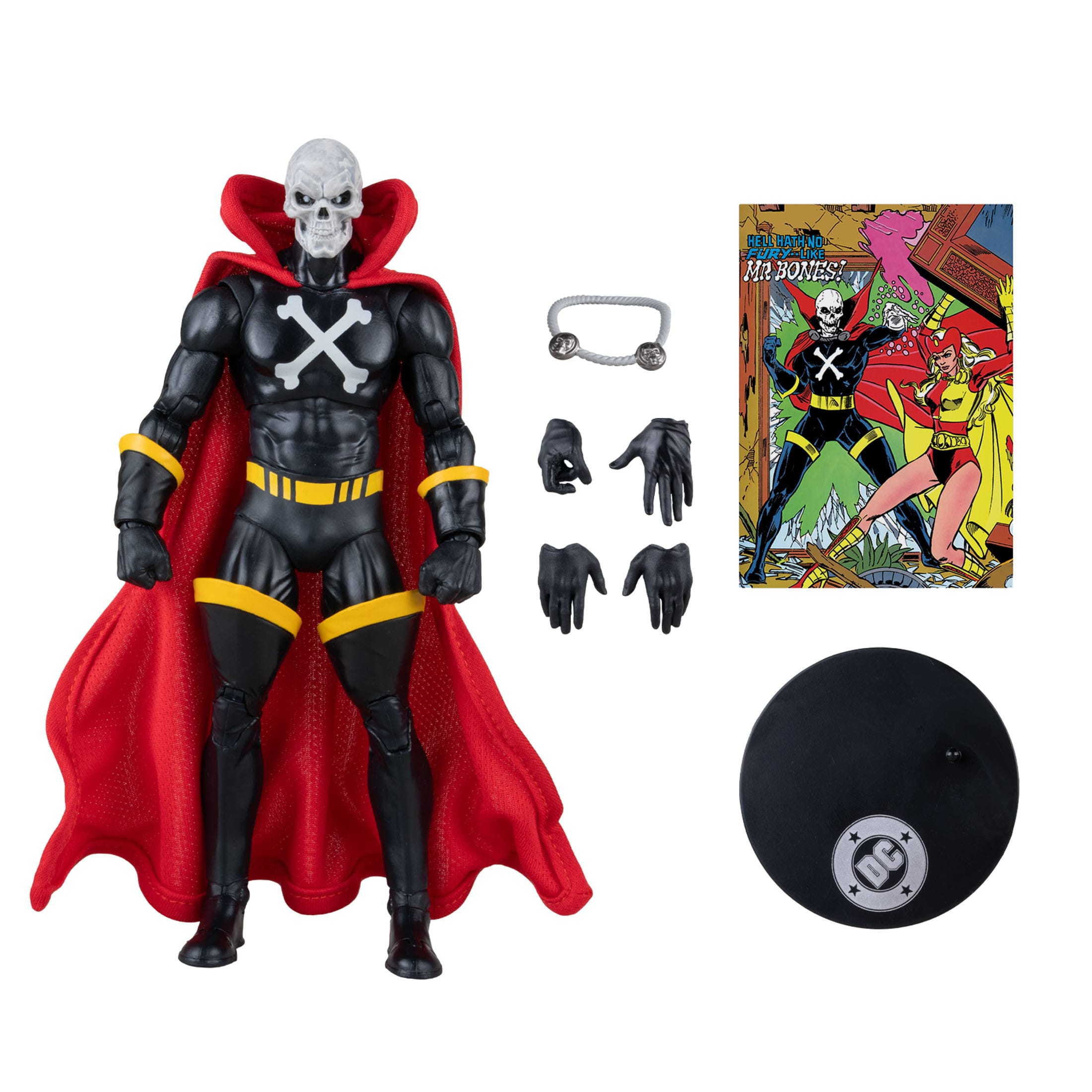 DC Direct: Mr.Bones (Infinity Inc #16) with Lithograph (Gold Label)-Actionfiguren-McFarlane Toys-Mighty Underground