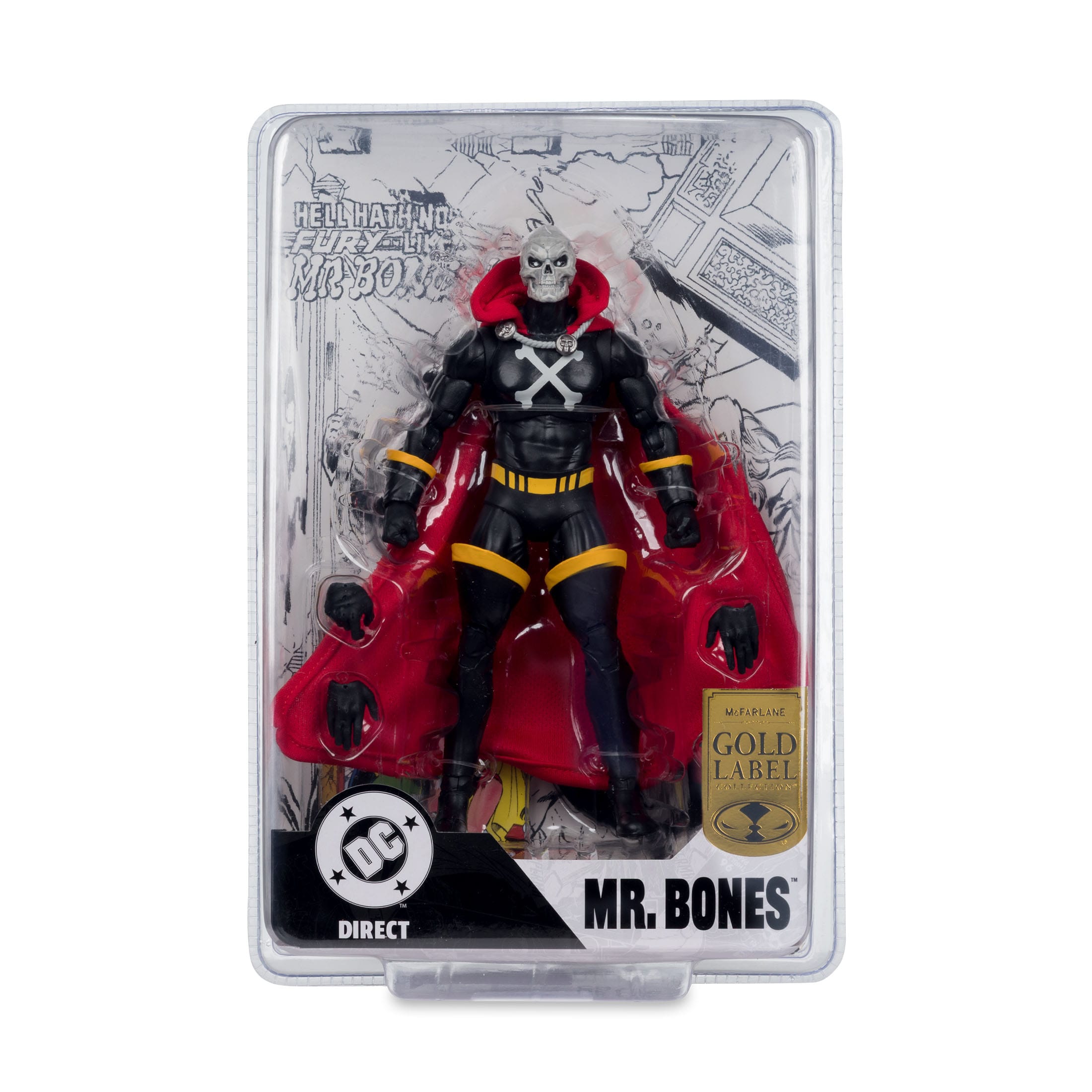 DC Direct: Mr.Bones (Infinity Inc #16) with Lithograph (Gold Label)-Actionfiguren-McFarlane Toys-Mighty Underground
