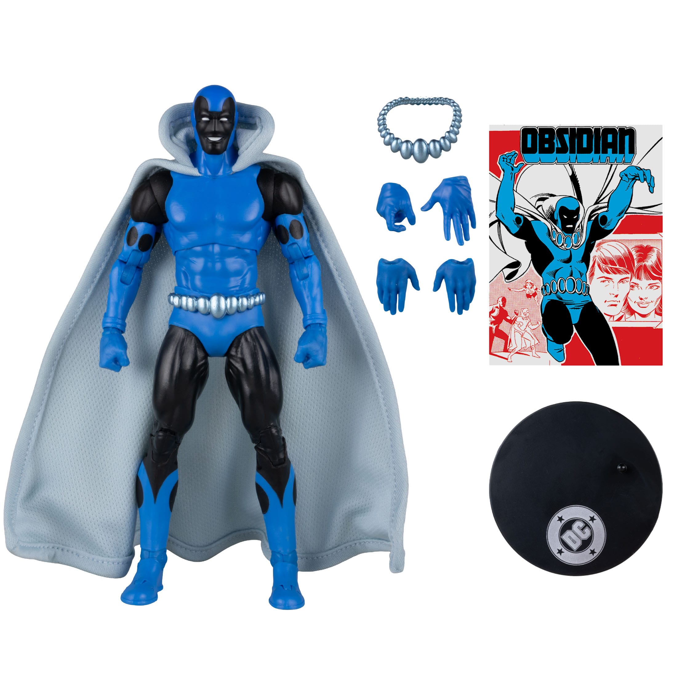 DC Direct: Obsidian (Infinity Inc #16) with Lithograph (Gold Label)-Actionfiguren-McFarlane Toys-Mighty Underground
