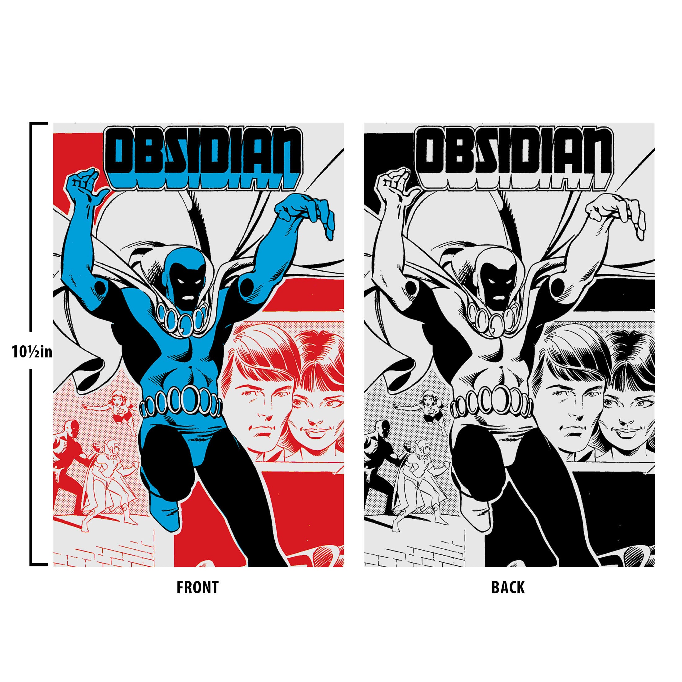 DC Direct: Obsidian (Infinity Inc #16) with Lithograph (Gold Label)-Actionfiguren-McFarlane Toys-Mighty Underground