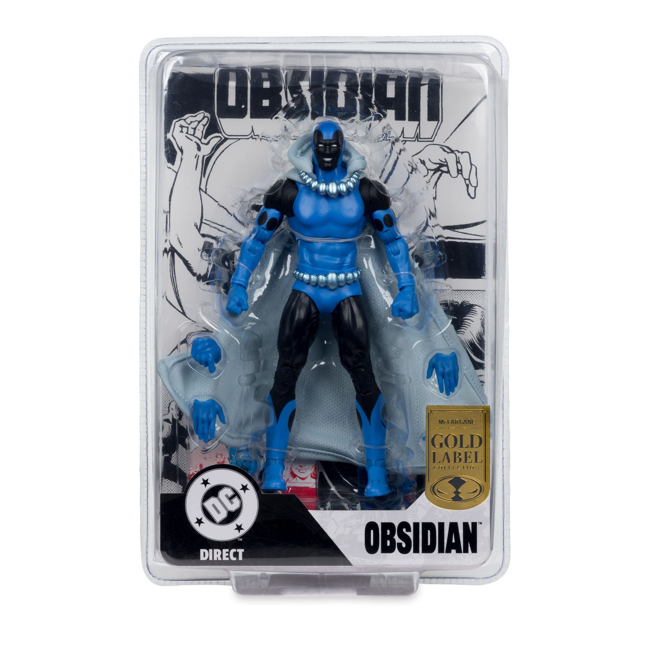 DC Direct: Obsidian (Infinity Inc #16) with Lithograph (Gold Label)-Actionfiguren-McFarlane Toys-Mighty Underground