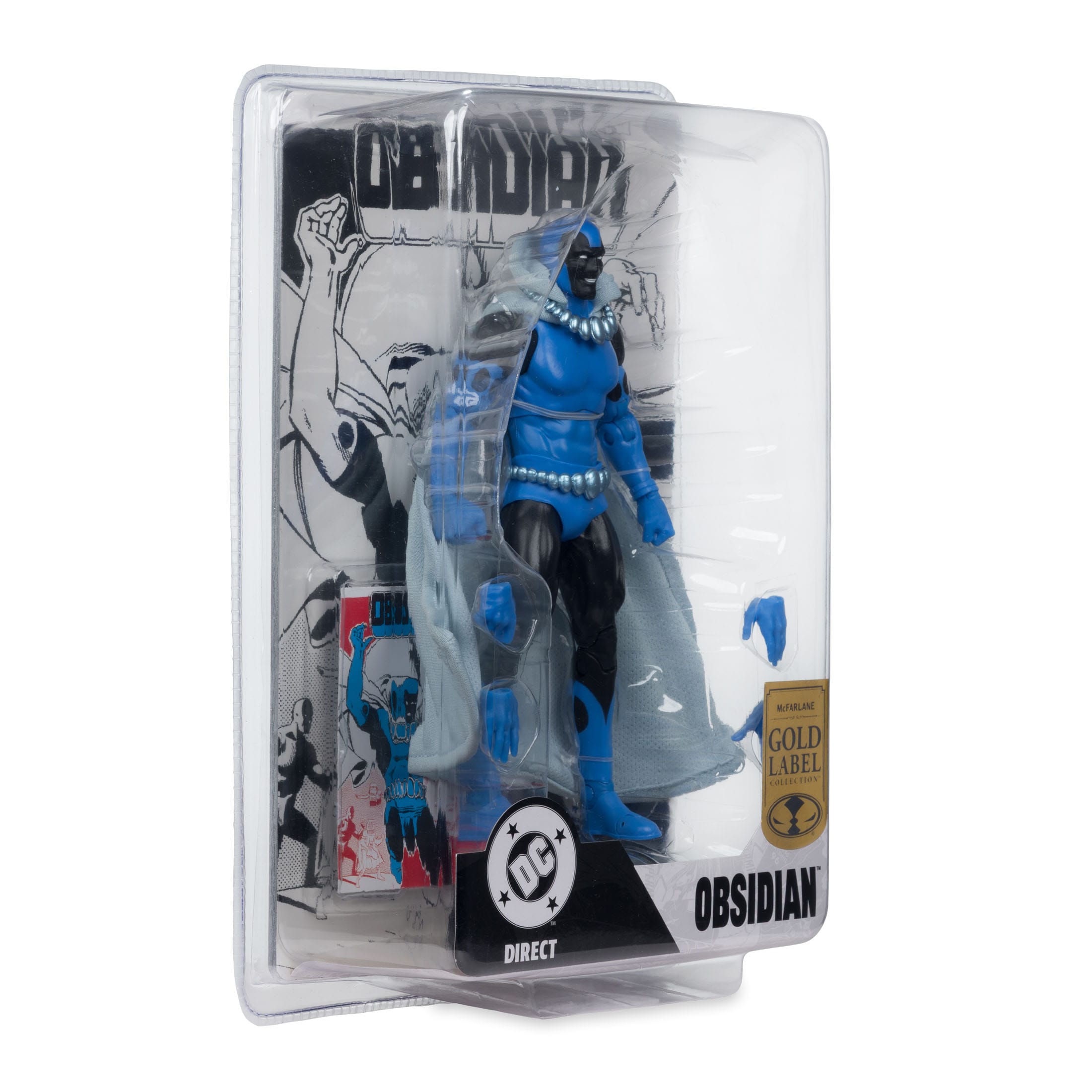 DC Direct: Obsidian (Infinity Inc #16) with Lithograph (Gold Label)-Actionfiguren-McFarlane Toys-Mighty Underground