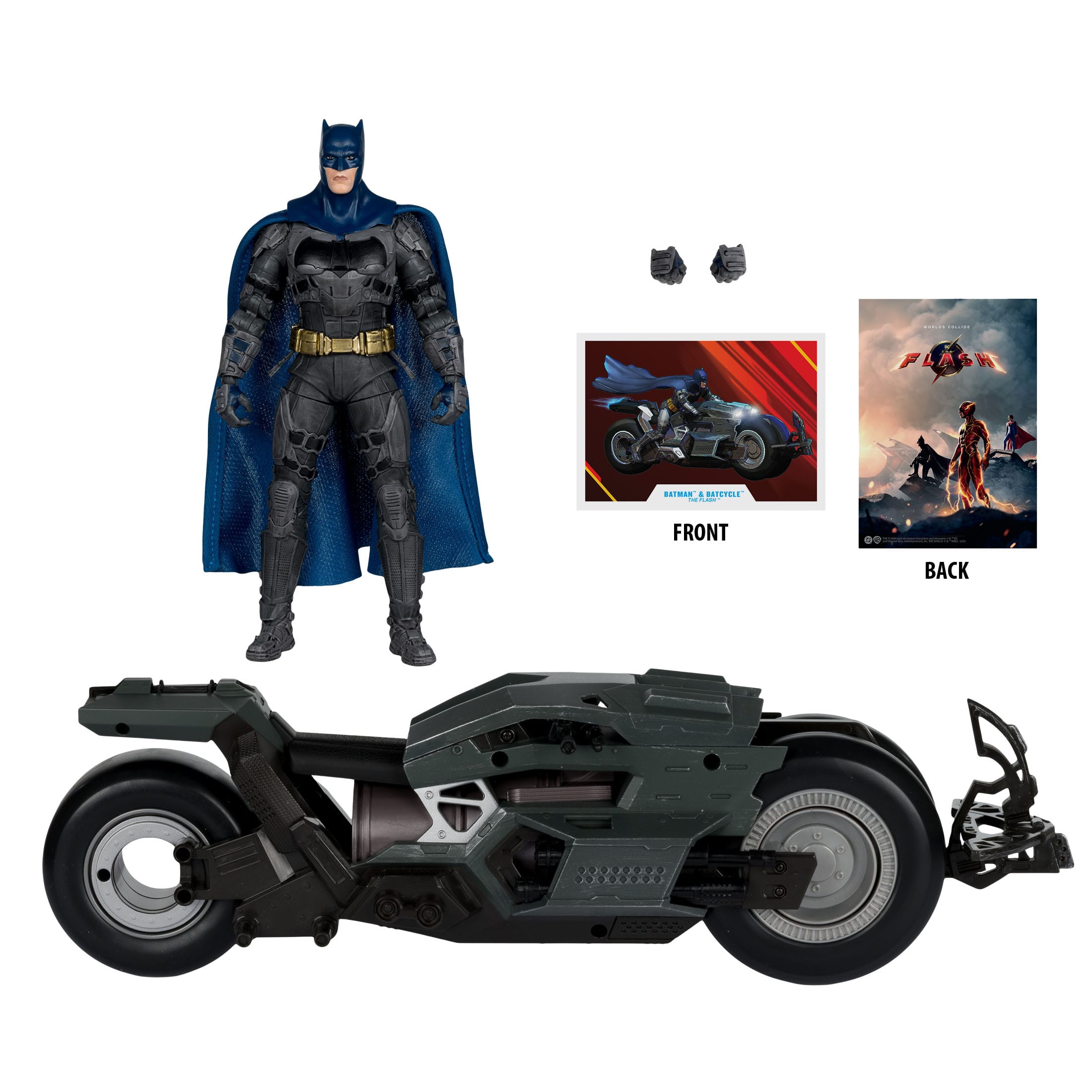 DC Multiverse: Batcycle with Batman (The Flash)-Actionfiguren-McFarlane Toys-Mighty Underground