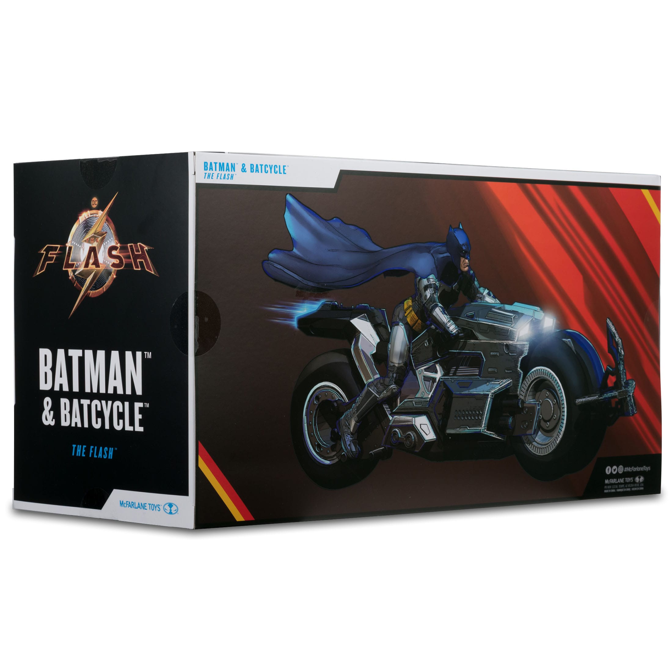 DC Multiverse: Batcycle with Batman (The Flash)-Actionfiguren-McFarlane Toys-Mighty Underground