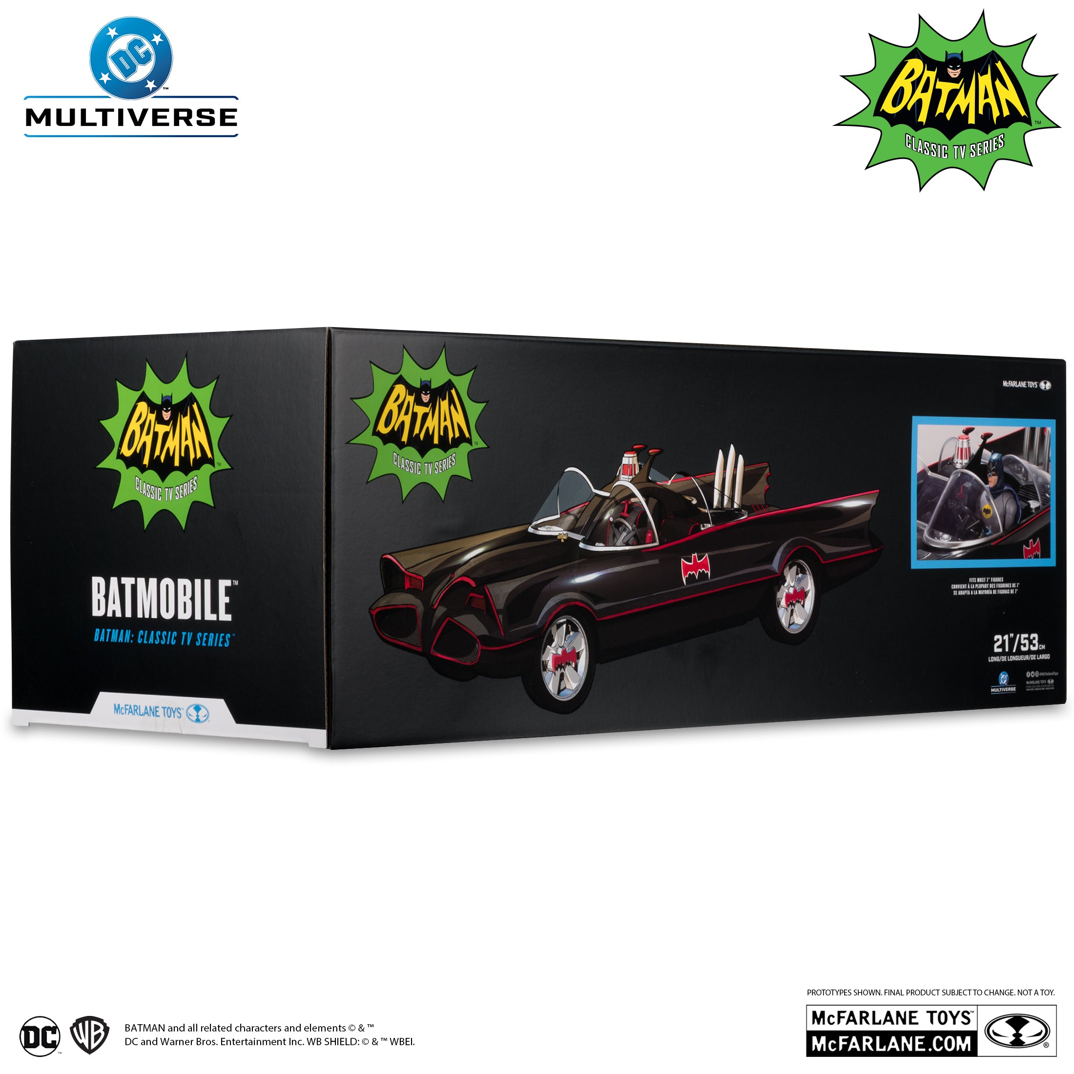 DC Multiverse: Batman - Batmobile (1966 Classic TV Series)-Actionfiguren-McFarlane Toys-Mighty Underground