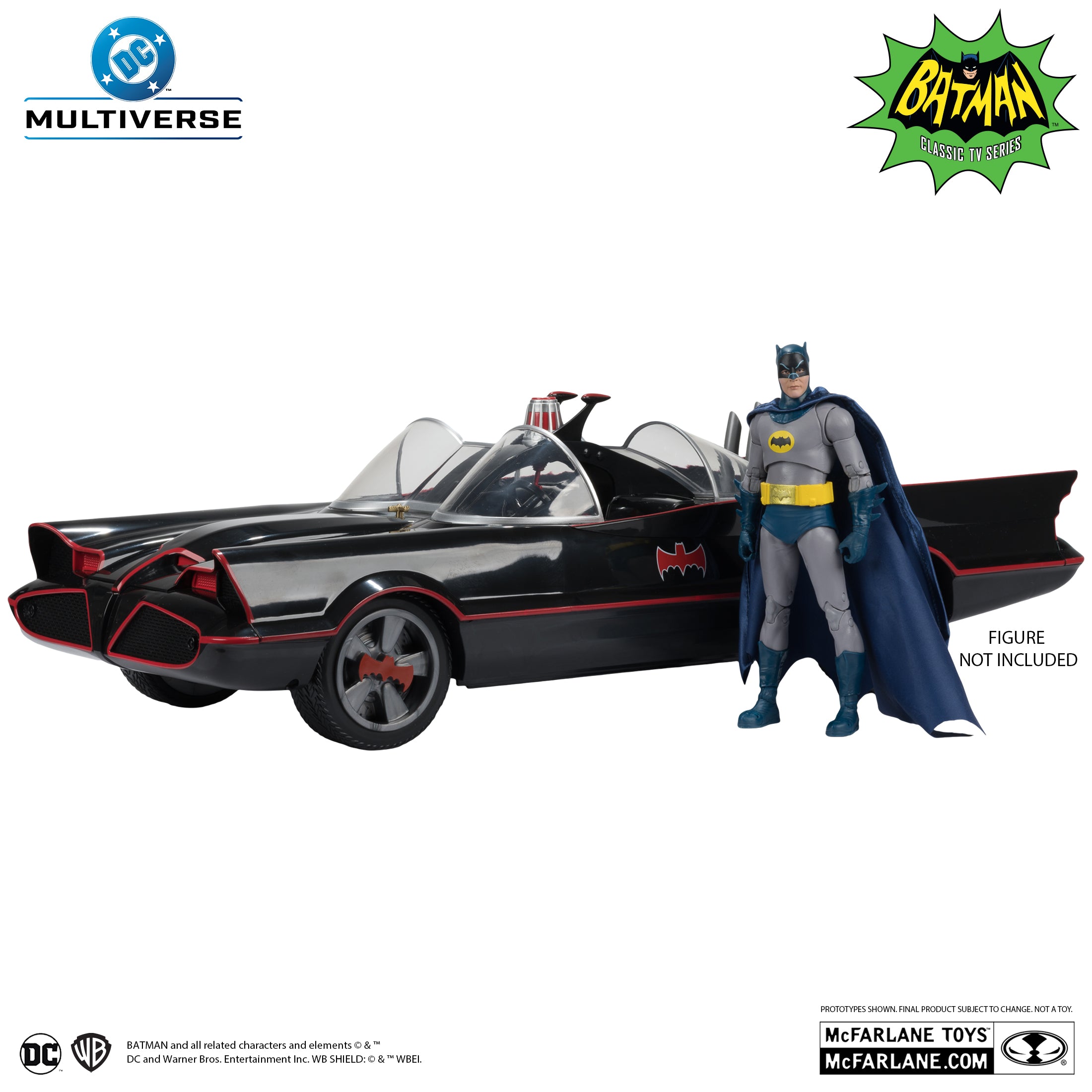 DC Multiverse: Batman - Batmobile (1966 Classic TV Series)-Actionfiguren-McFarlane Toys-Mighty Underground