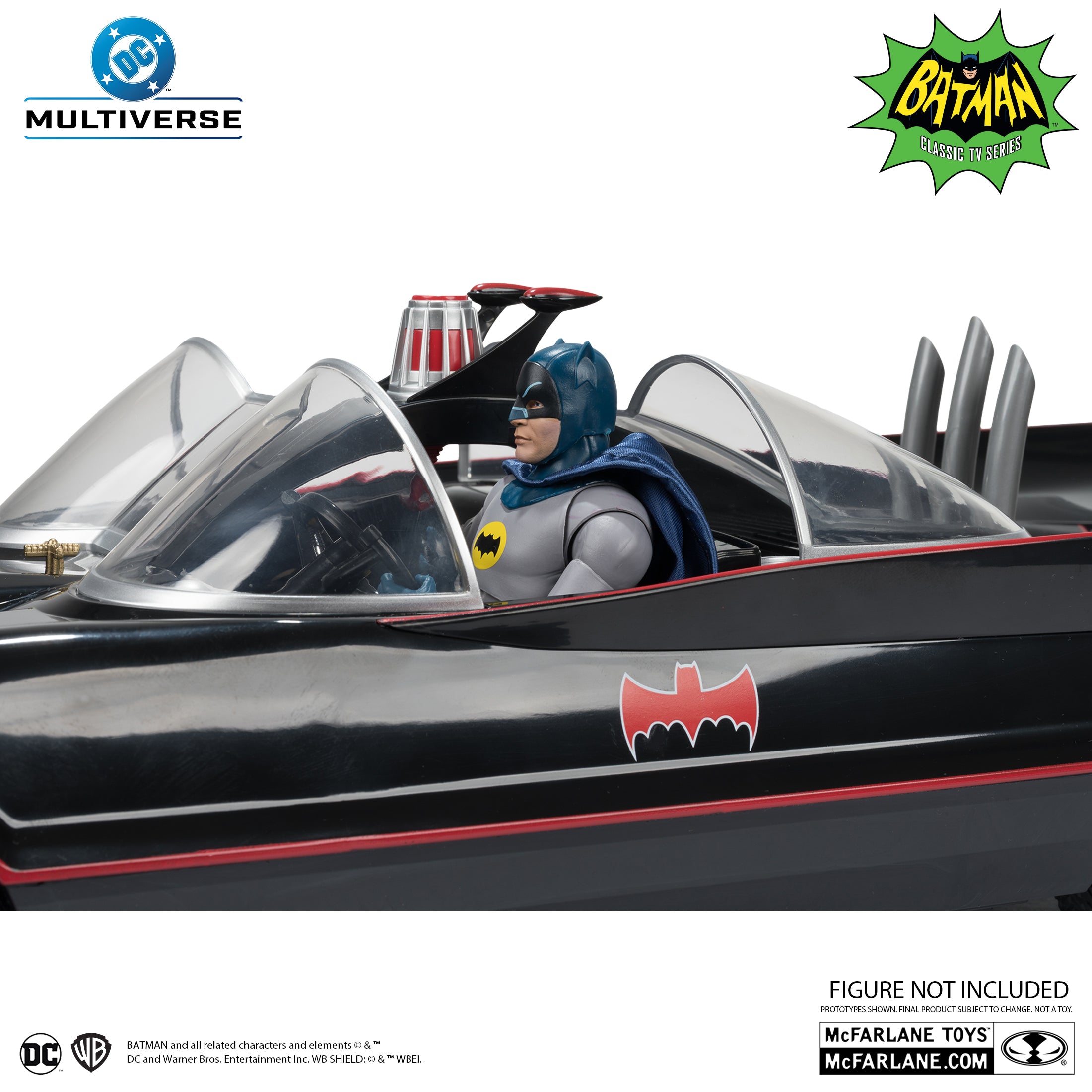 DC Multiverse: Batman - Batmobile (1966 Classic TV Series)-Actionfiguren-McFarlane Toys-Mighty Underground
