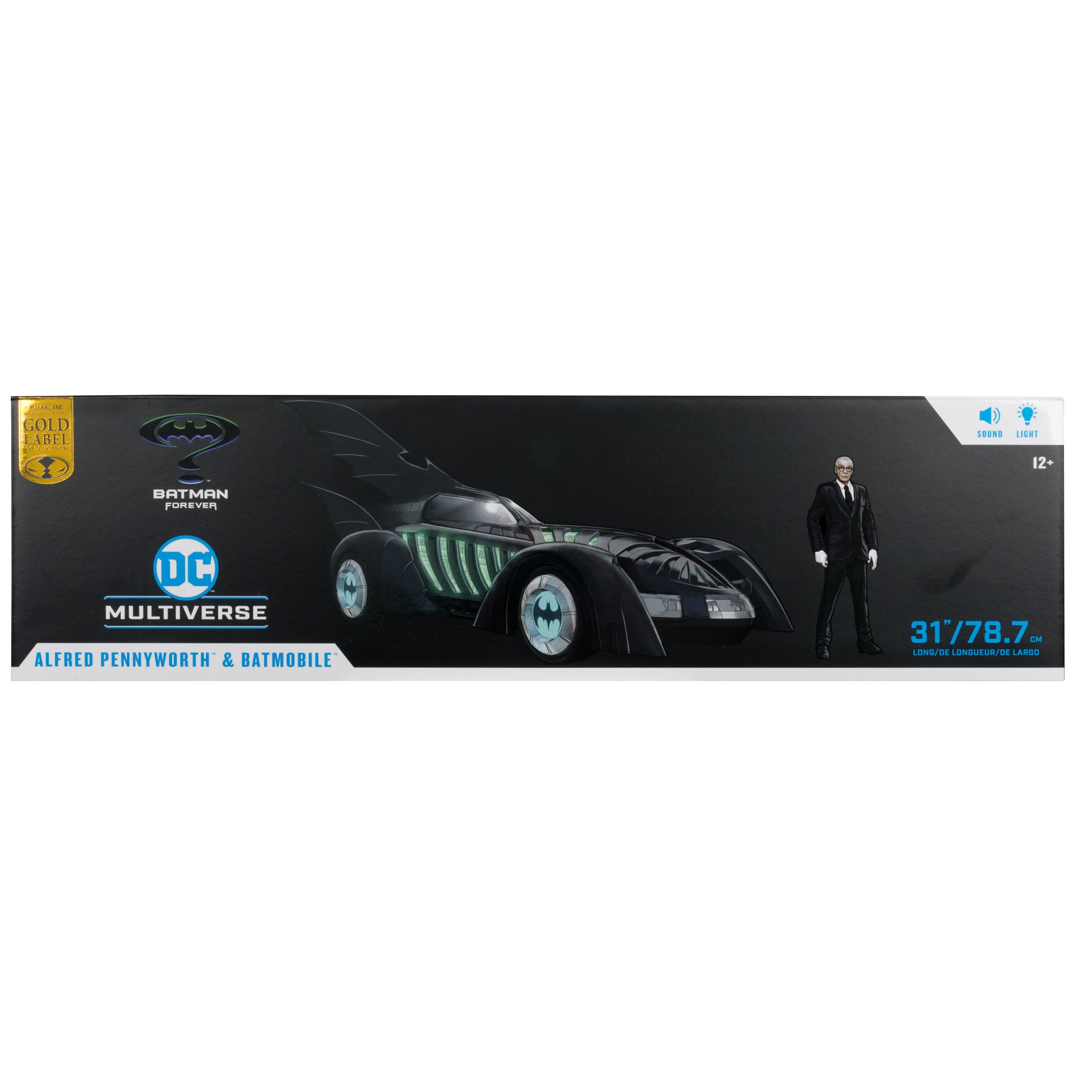 DC Multiverse: Batman Forever Alfred Pennyworth & Batmobile (Gold Label)-Actionfiguren-McFarlane Toys-Mighty Underground