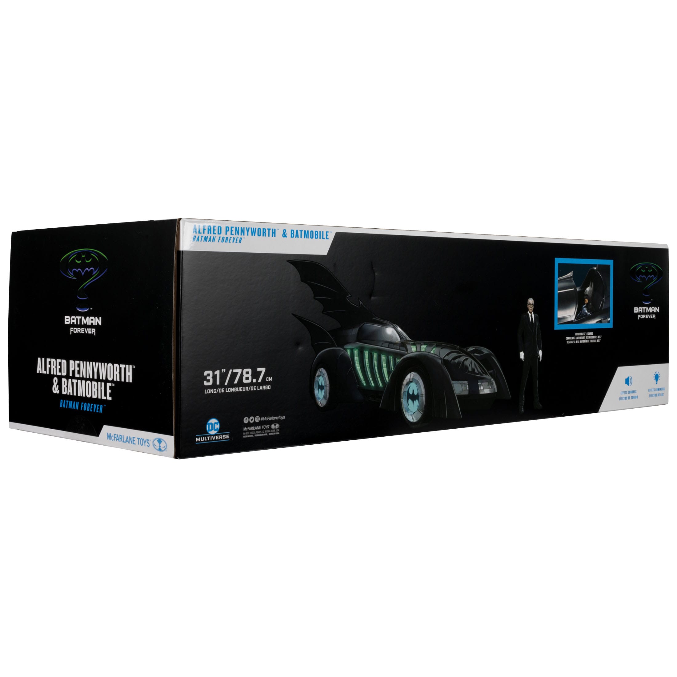 DC Multiverse: Batman Forever Alfred Pennyworth & Batmobile (Gold Label)-Actionfiguren-McFarlane Toys-Mighty Underground