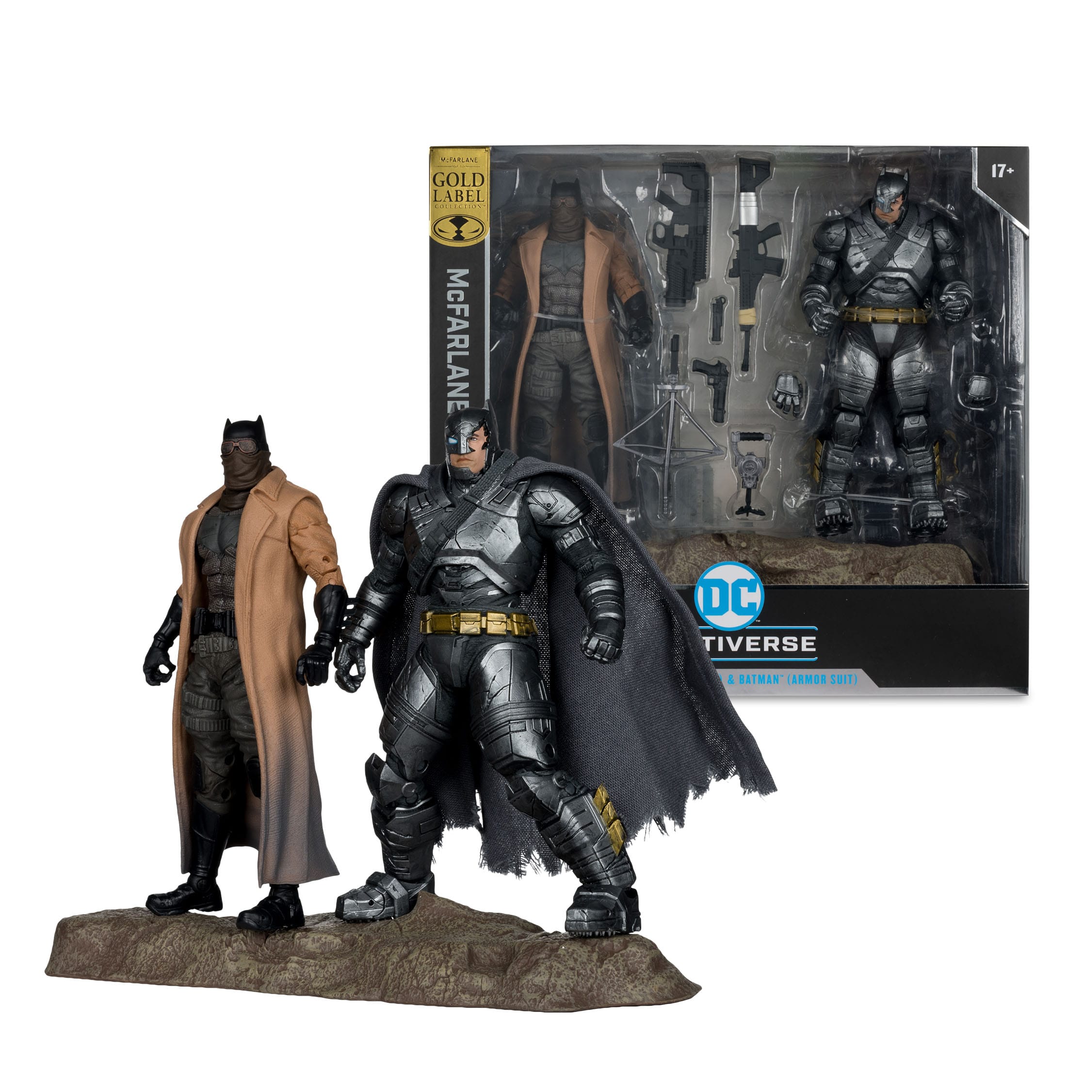 DC Multiverse: Batman (Knightmare) & Batman (Armor Suit) (BvS: Dawn of Justice) - 2-Pack-Actionfiguren-McFarlane Toys-Mighty Underground