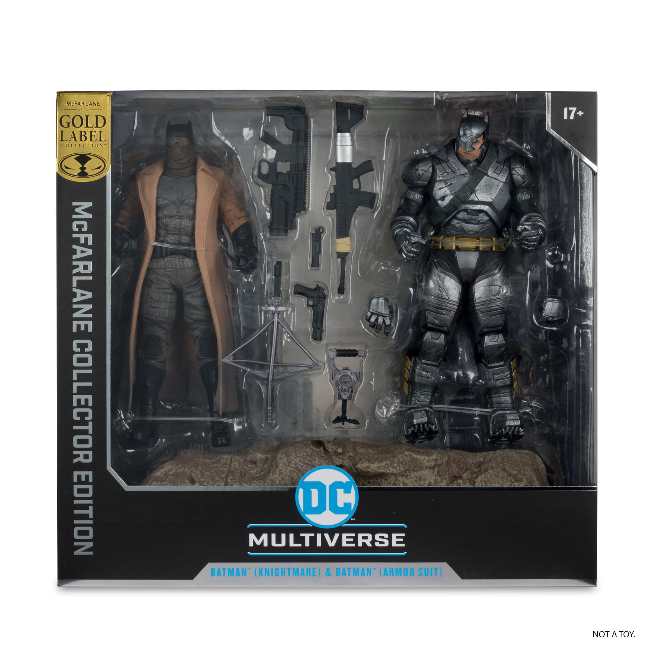 DC Multiverse: Batman (Knightmare) & Batman (Armor Suit) (BvS: Dawn of Justice) - 2-Pack-Actionfiguren-McFarlane Toys-Mighty Underground
