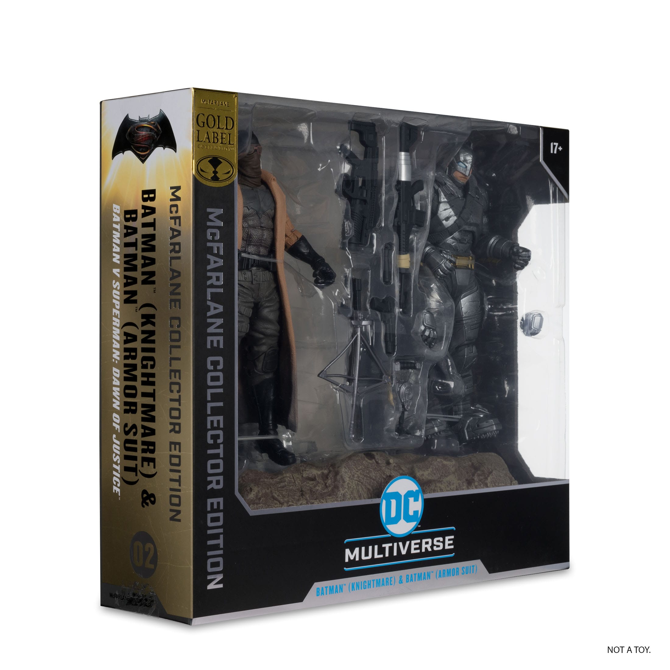 DC Multiverse: Batman (Knightmare) & Batman (Armor Suit) (BvS: Dawn of Justice) - 2-Pack-Actionfiguren-McFarlane Toys-Mighty Underground