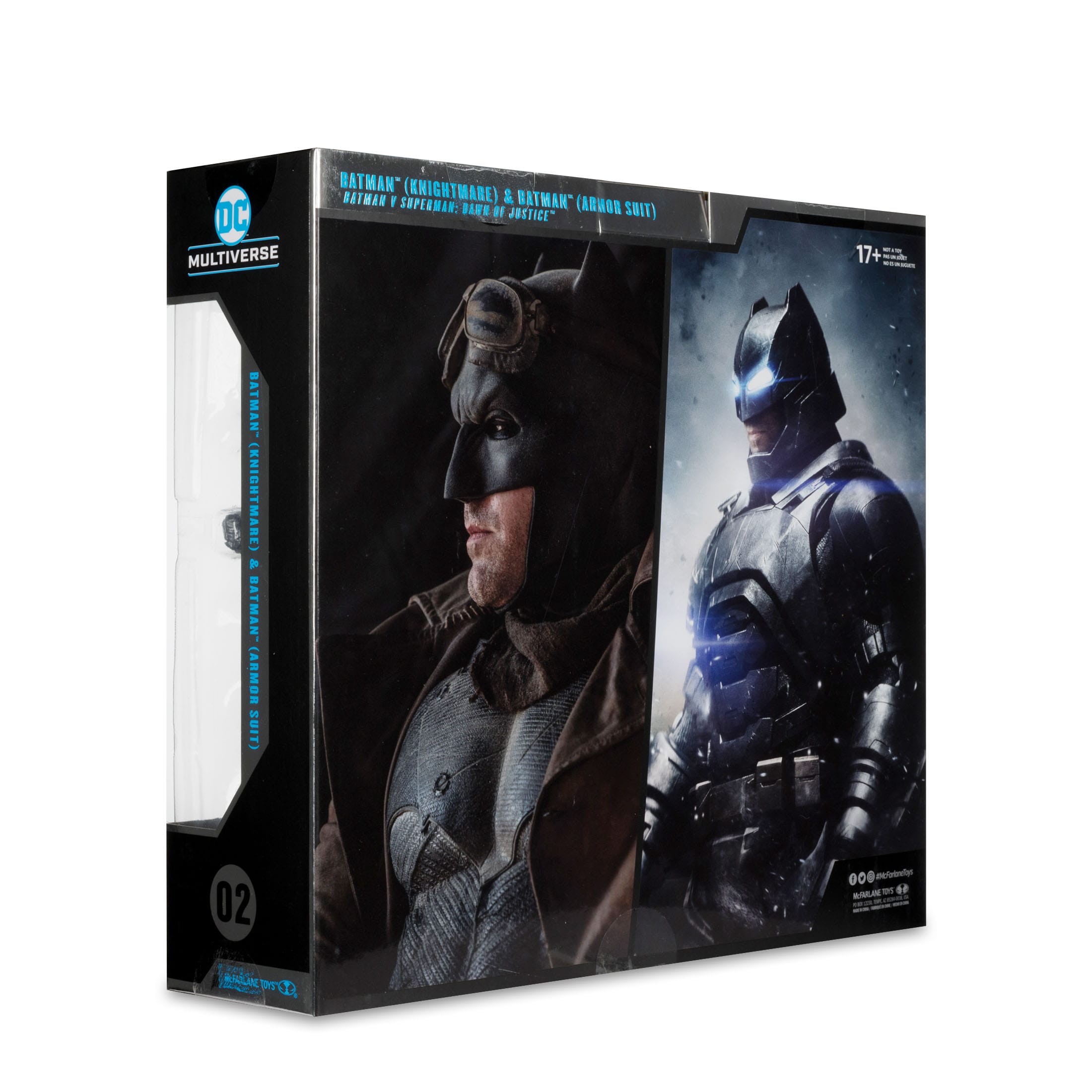 DC Multiverse: Batman (Knightmare) & Batman (Armor Suit) (BvS: Dawn of Justice) - 2-Pack-Actionfiguren-McFarlane Toys-Mighty Underground
