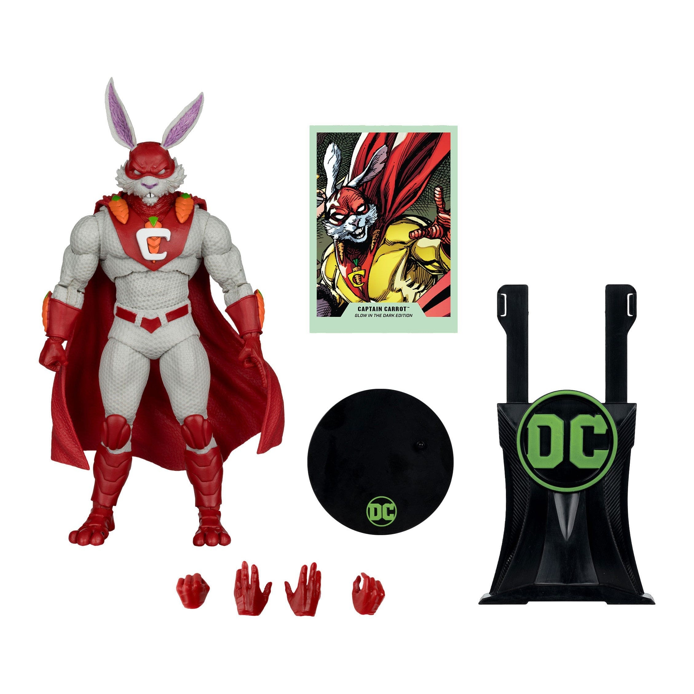 DC Multiverse: Captain Carrot (Justice League Incarnate) (Glow In The Dark Edition)-Actionfiguren-McFarlane Toys-Mighty Underground