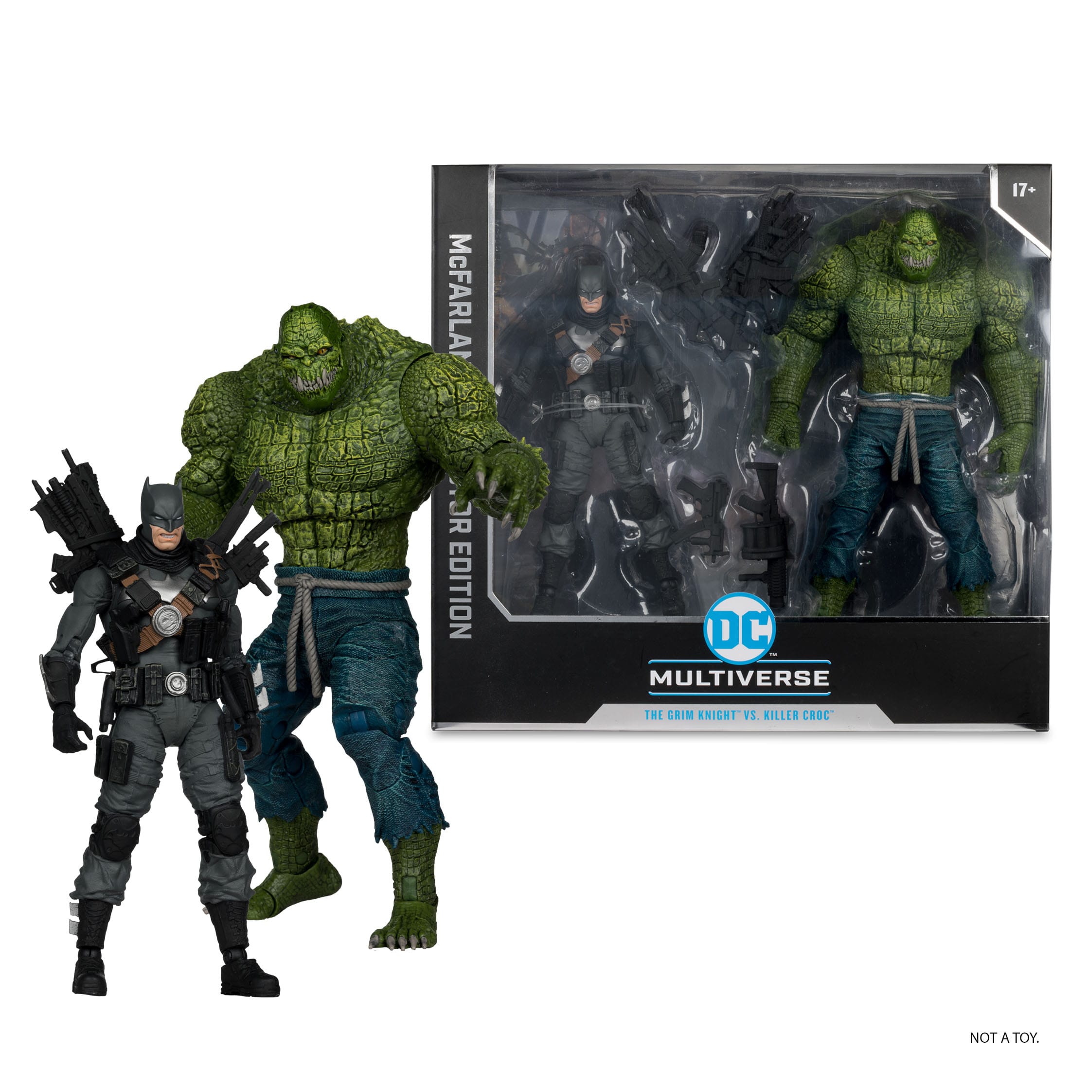 DC Multiverse Collector Edition: Batman vs. Killer Croc (2-Pack #03)-Actionfiguren-McFarlane Toys-Mighty Underground