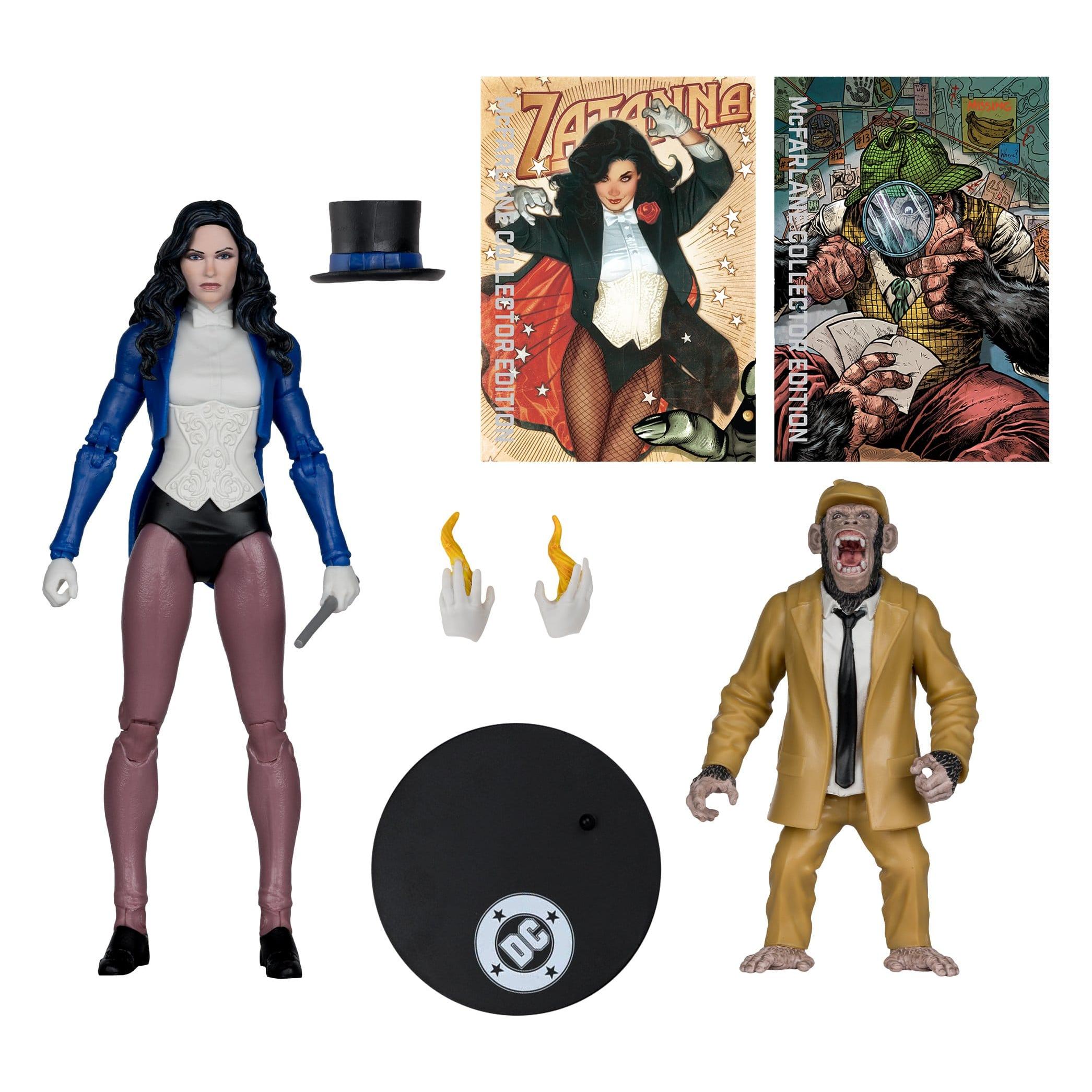 DC Multiverse Collector Edition: Zatanna with Detective Chimp #53-Actionfiguren-McFarlane Toys-Mighty Underground