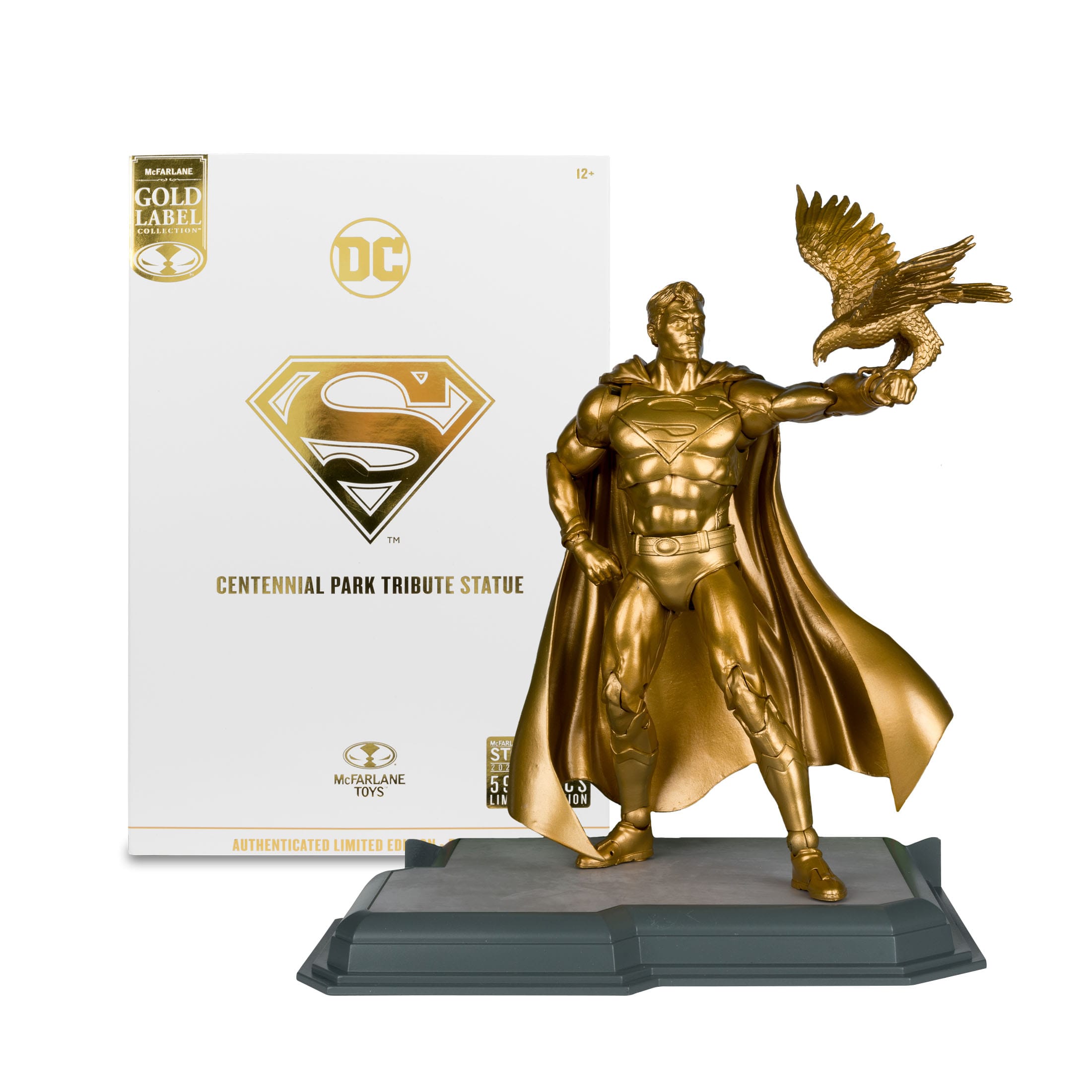 DC Multiverse: Superman (Centennial Park Tribute Statue)-Actionfiguren-McFarlane Toys-Mighty Underground