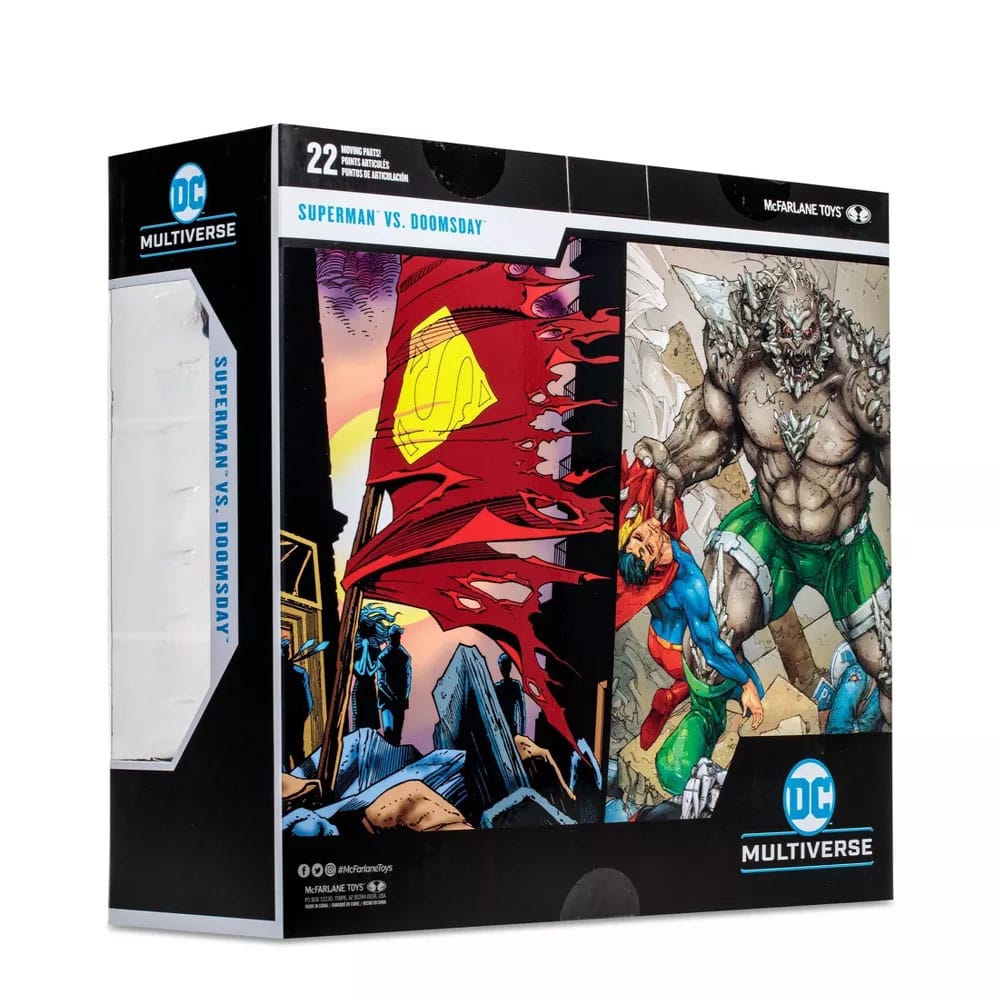 DC Multiverse: Superman vs Doomsday (Gold Label)-Actionfiguren-McFarlane Toys-Mighty Underground