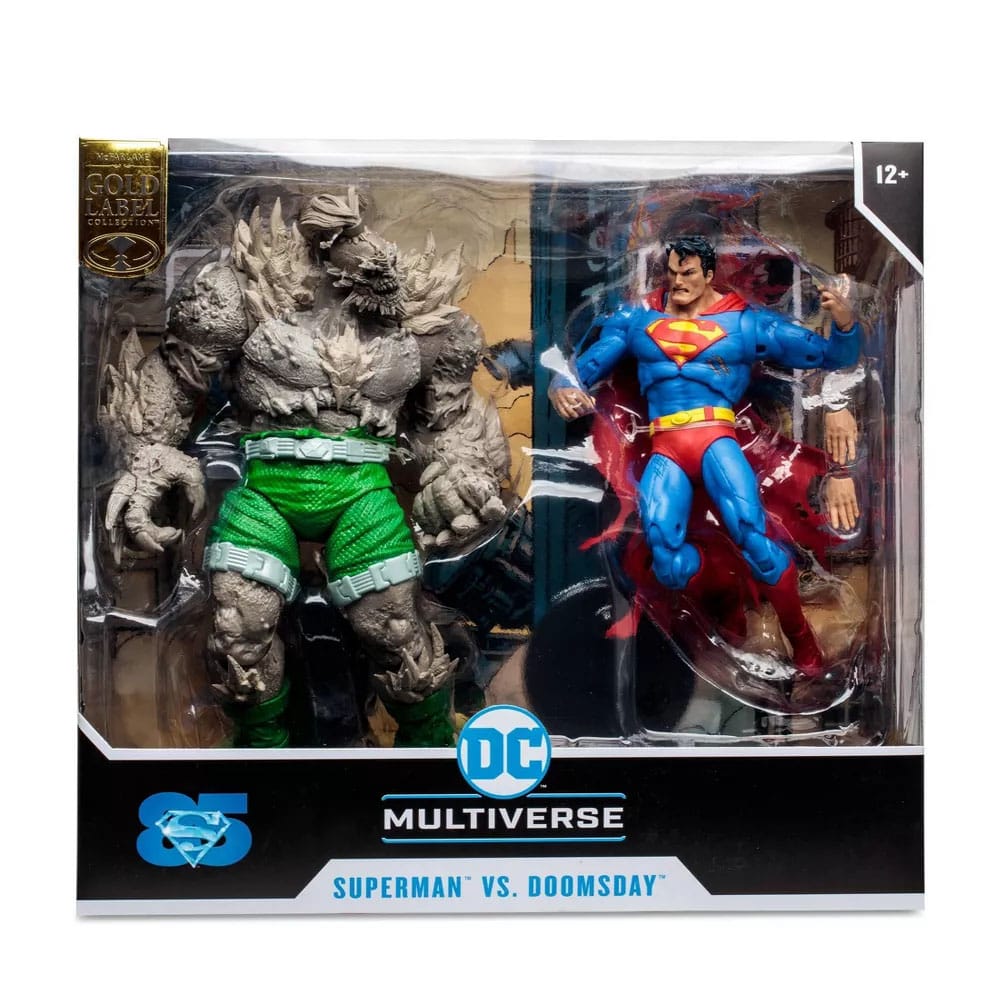 DC Multiverse: Superman vs Doomsday (Gold Label)-Actionfiguren-McFarlane Toys-Mighty Underground