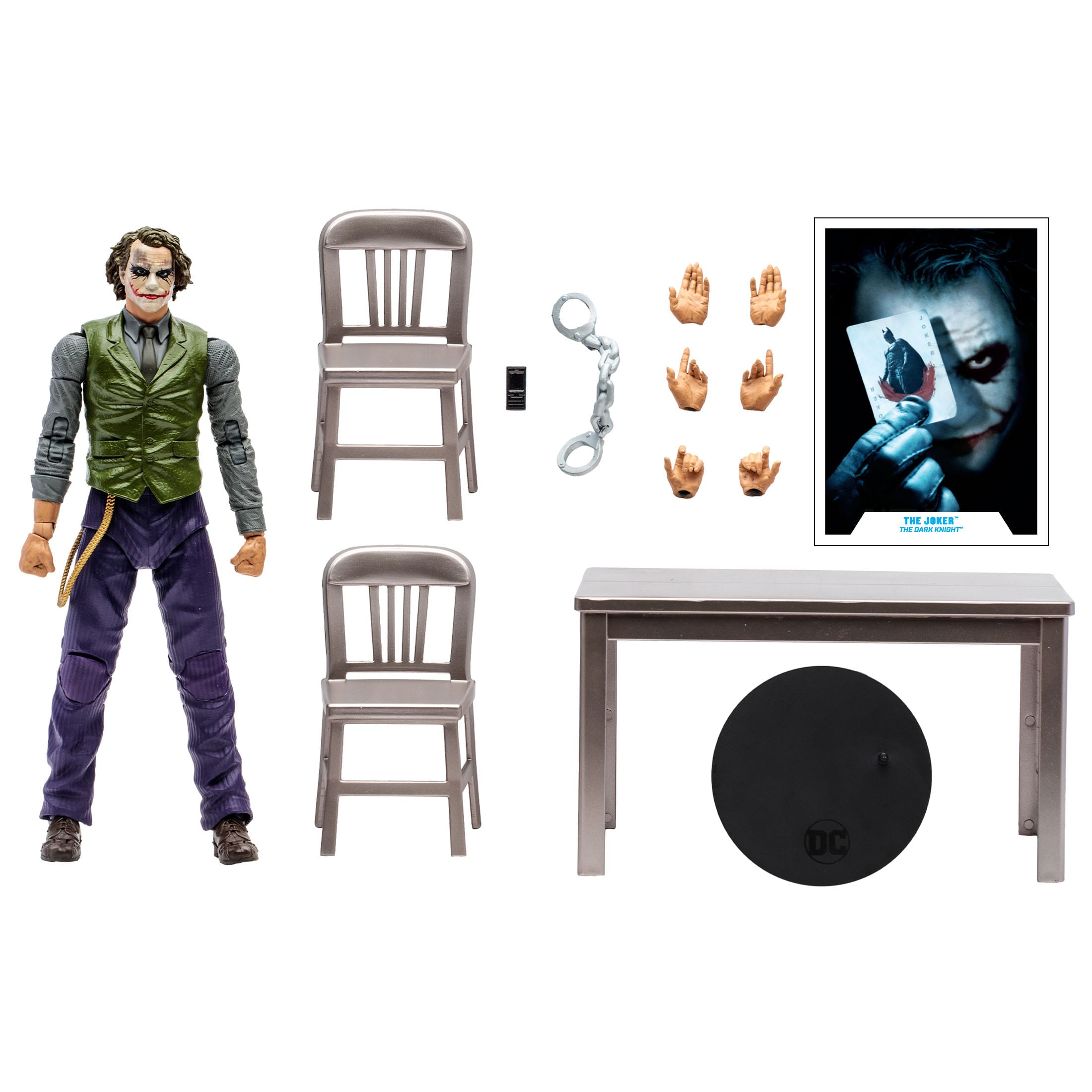 DC Multiverse: The Joker (The Dark Knight, Jail Cell Variant)-Actionfiguren-McFarlane Toys-Mighty Underground