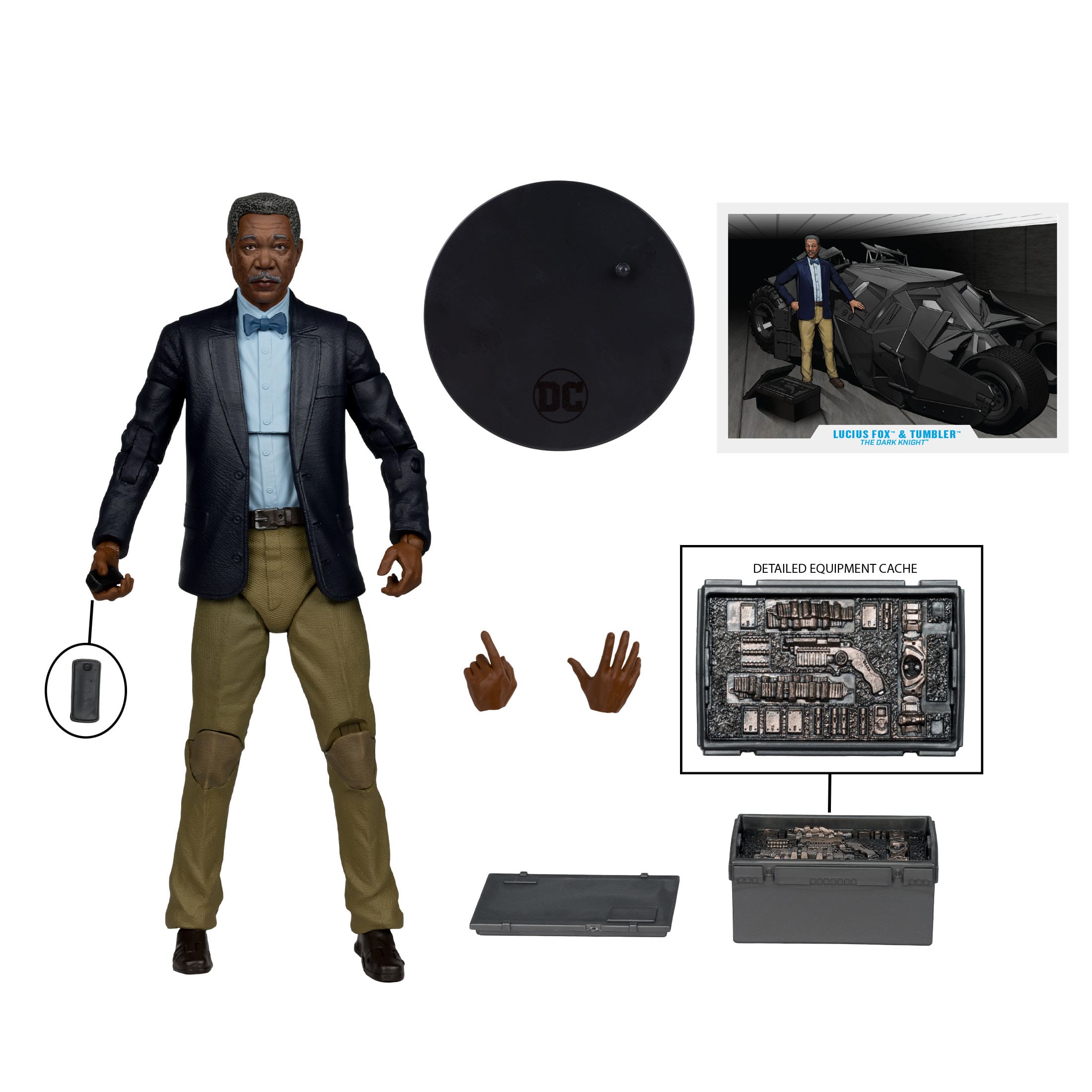 DC Multiverse: Tumbler & Lucius Fox (The Dark Knight)-Actionfiguren-McFarlane Toys-Mighty Underground