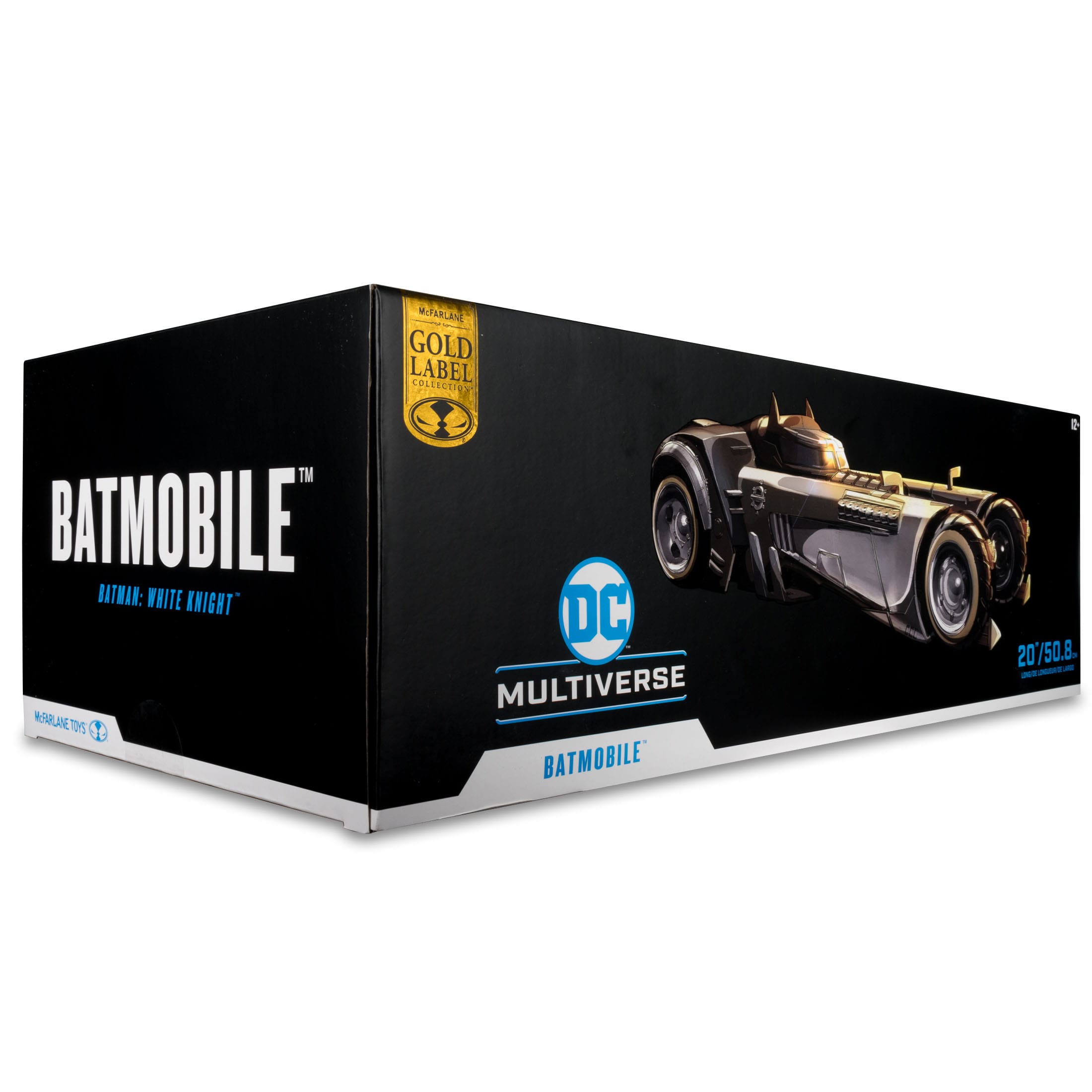 DC Multiverse: White Knight Batmobile (Gold Label)-Actionfiguren-McFarlane Toys-Mighty Underground