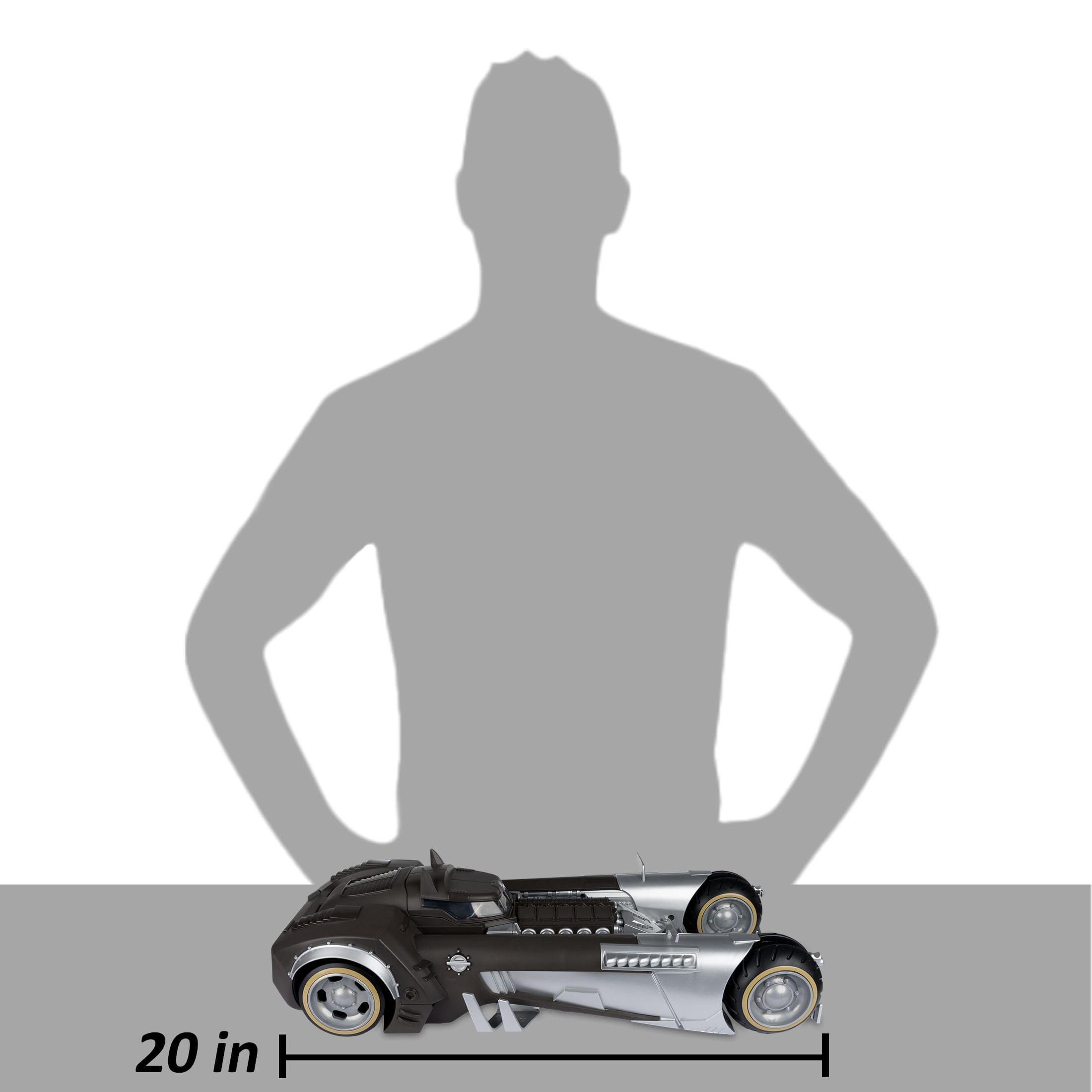 DC Multiverse: White Knight Batmobile (Gold Label)-Actionfiguren-McFarlane Toys-Mighty Underground